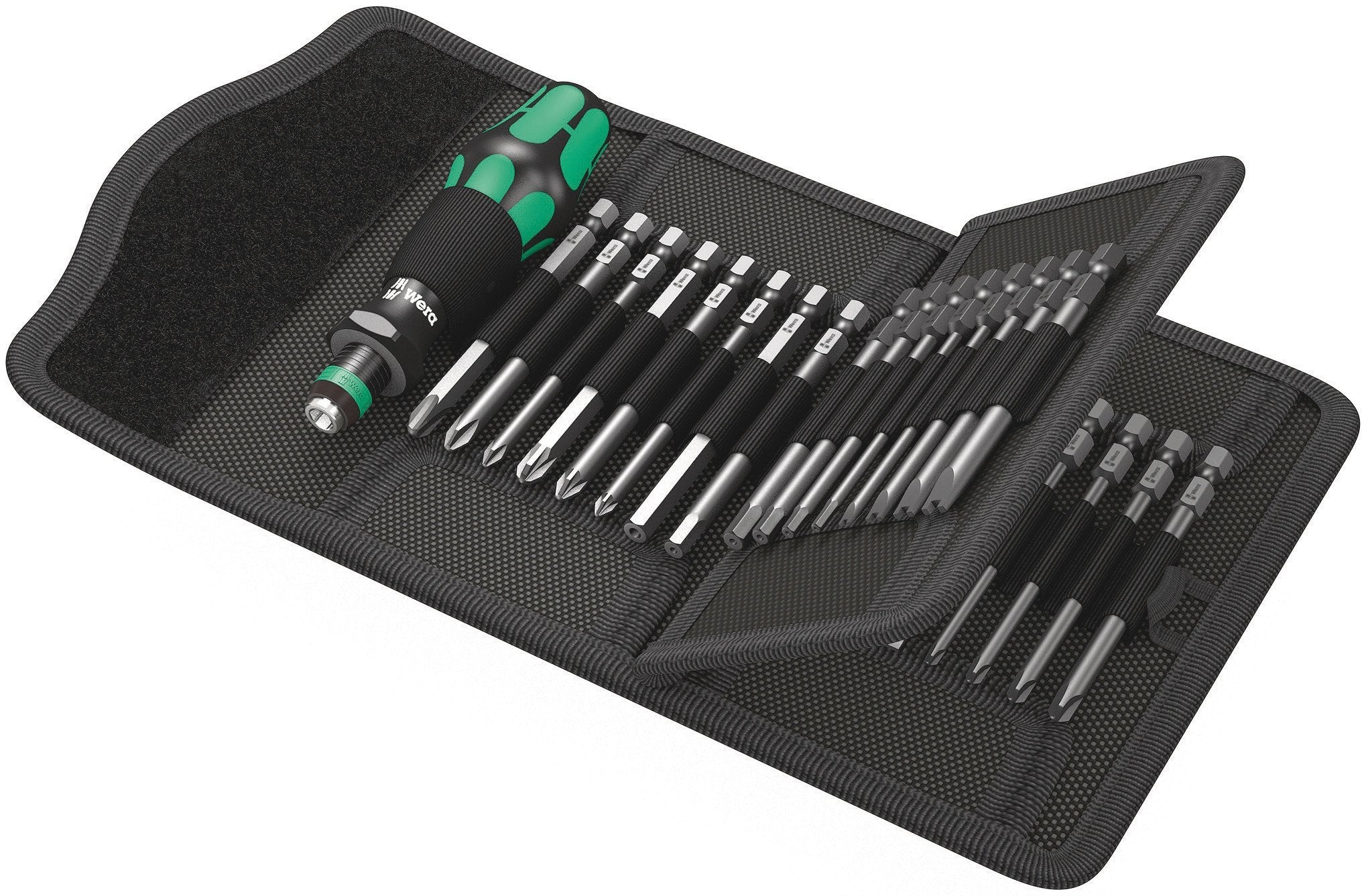 Wera - Kraftform Kompakt 62 Bitholding Screwdriver and Pouch Set, 33-Pieces 5059297001