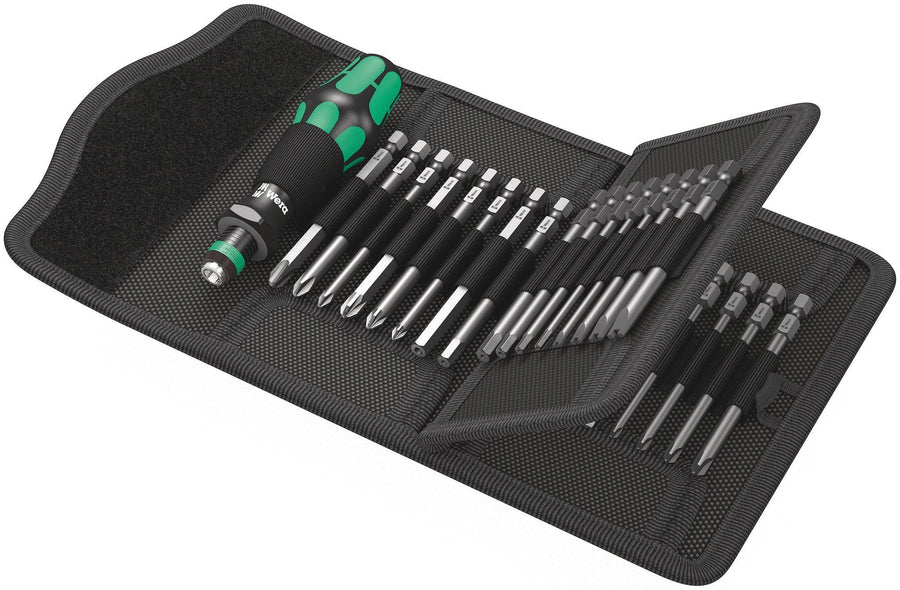 Wera - Kraftform Kompakt 62 Bitholding Screwdriver and Pouch Set, 33-Pieces 5059297001