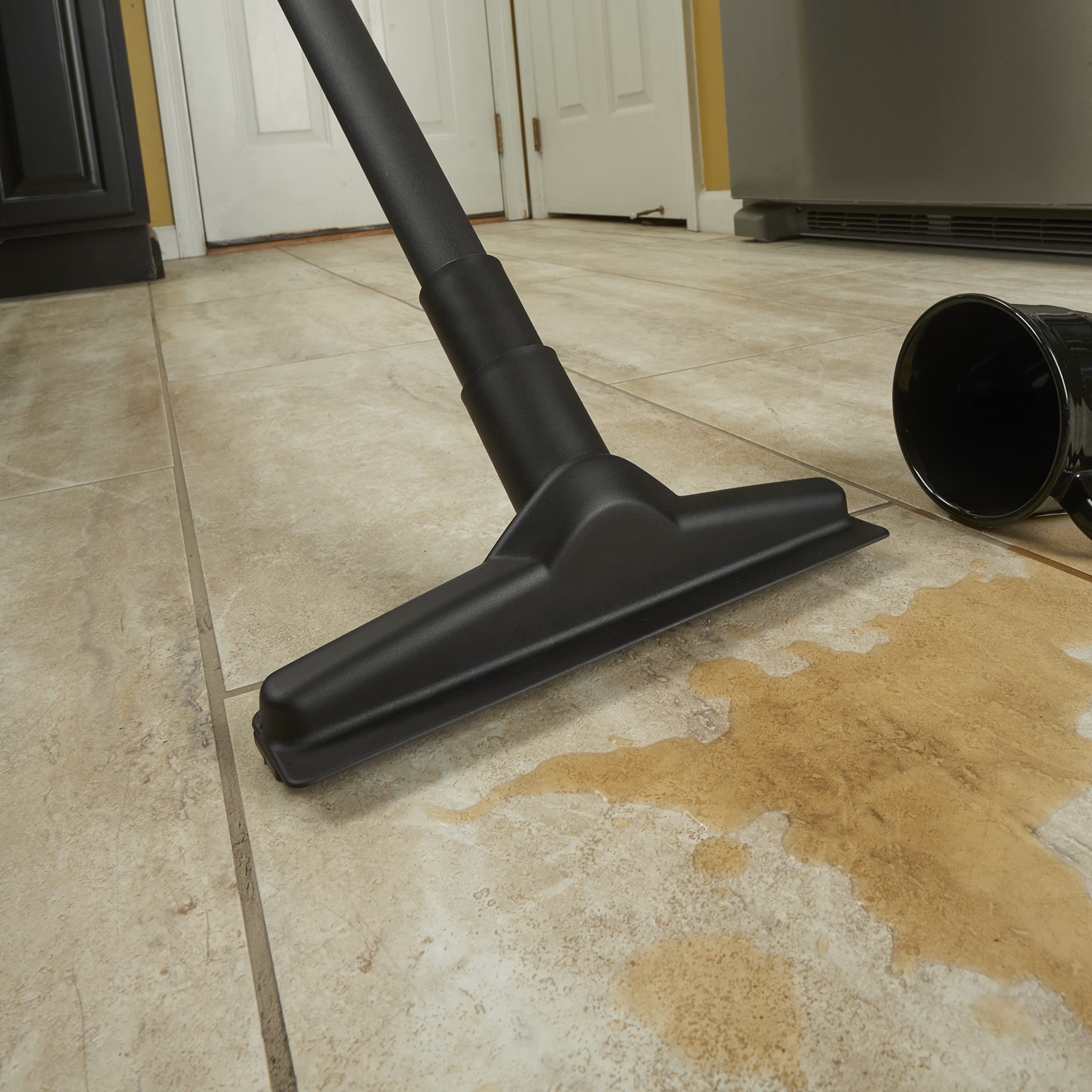 Wet/Dry Nozzle Shop-Vac 9196600, 10 Inch Wide x 1.5 Inch Diameter, Includes 1.25 Inch Diameter Adapter, Efficient Cleaning on Hard Surfaces and Carpets, (1-Pack)