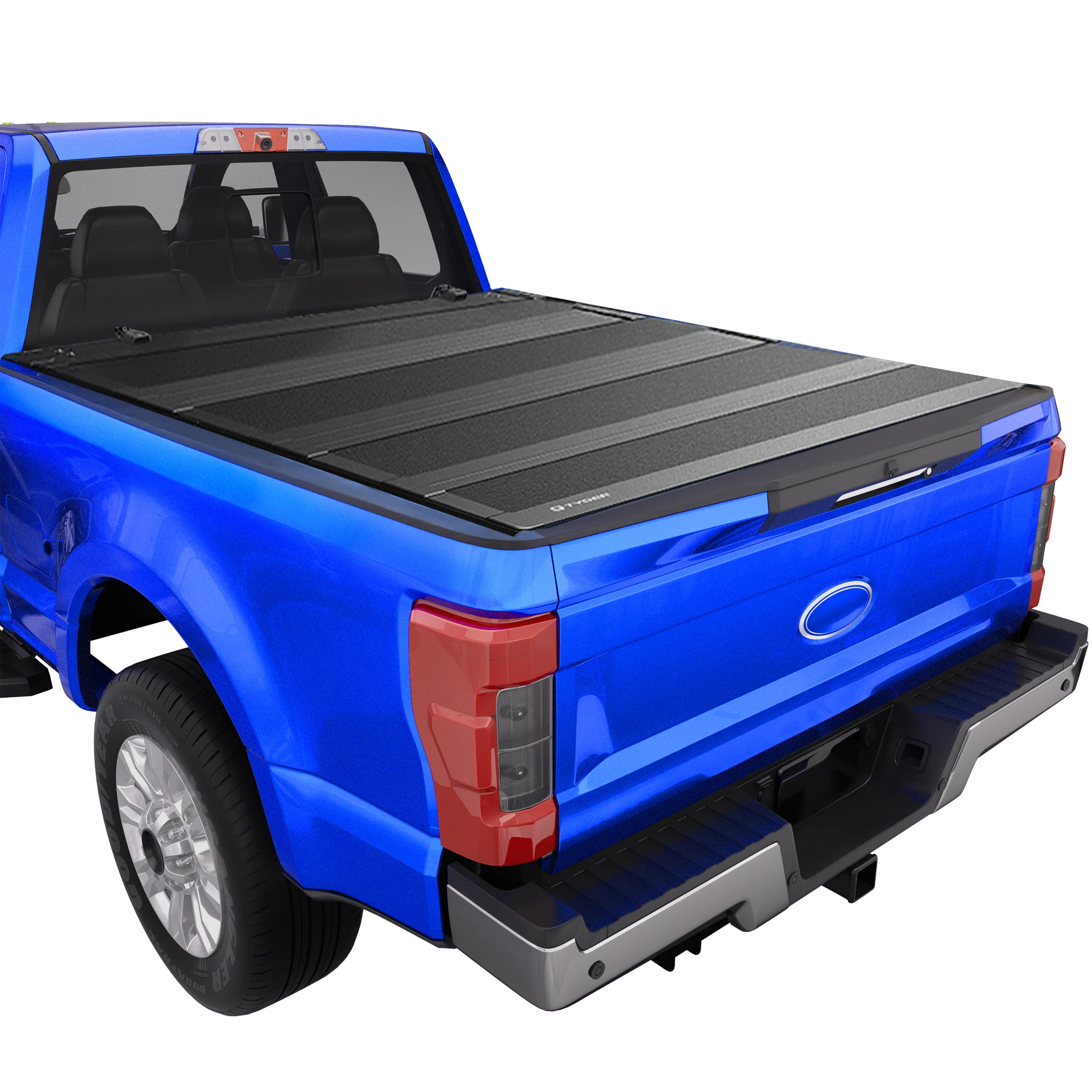 Tyger Auto T4 Low Profile Flip-Up Hard Alloy Truck Bed Tonneau Cover Compatible with 2017-2026 Ford F-250 F-350 Super Duty | 6.75' (82") Bed | TG-BC4F4406