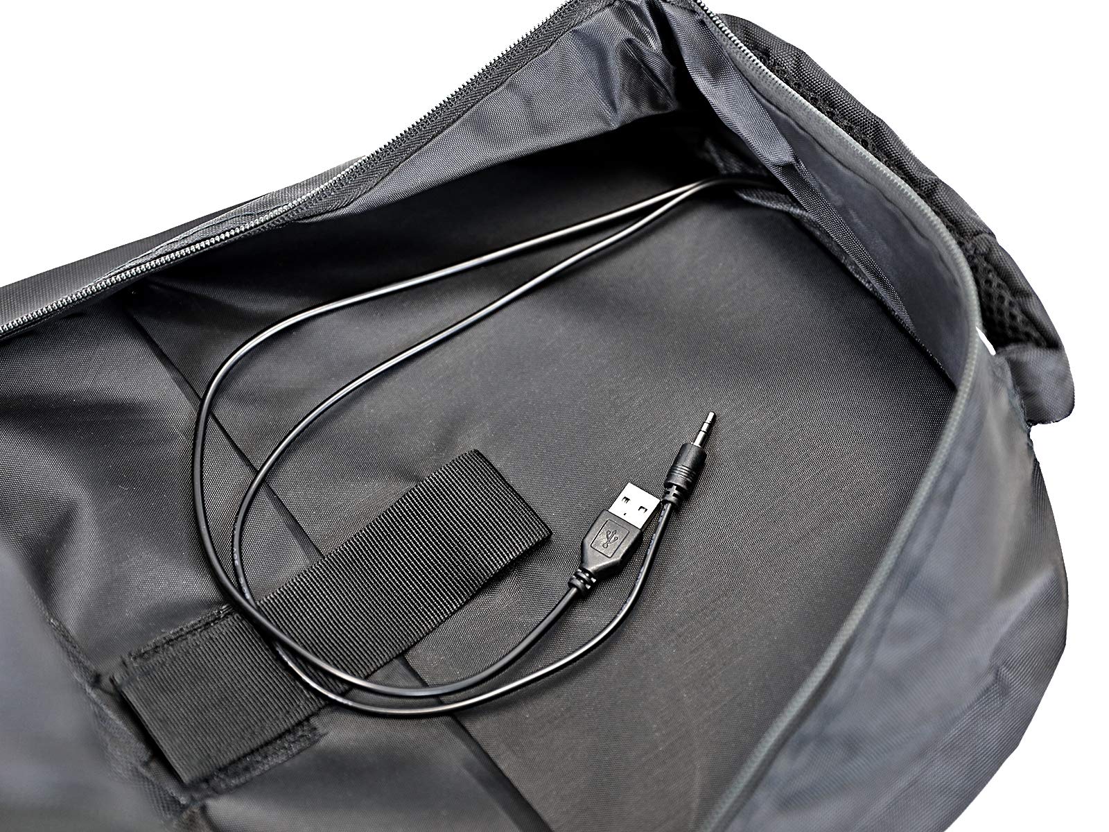 aFe POWER Tactical Lightweight Backpack with USB Charging Port, Black