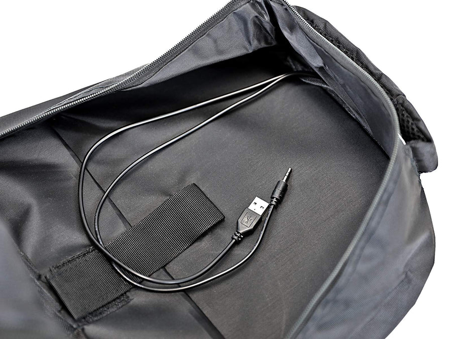 aFe POWER Tactical Lightweight Backpack with USB Charging Port, Black