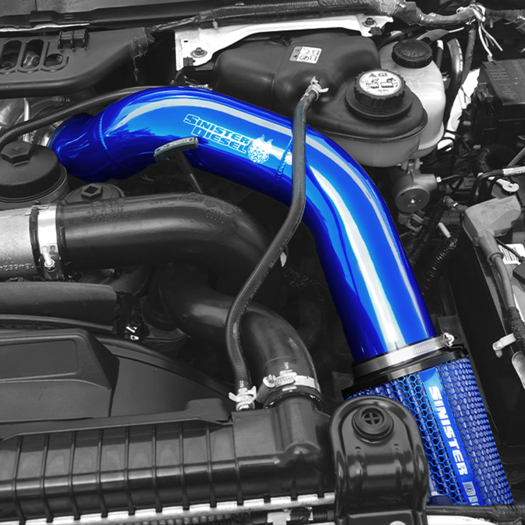 Cold Air Intake Sinister Diesel for 2003–2007 Ford Powerstroke 6.0L | High-Flow Intake System for Better Throttle Response, Turbo Efficiency & Performance | CARB EO# D-721-4
