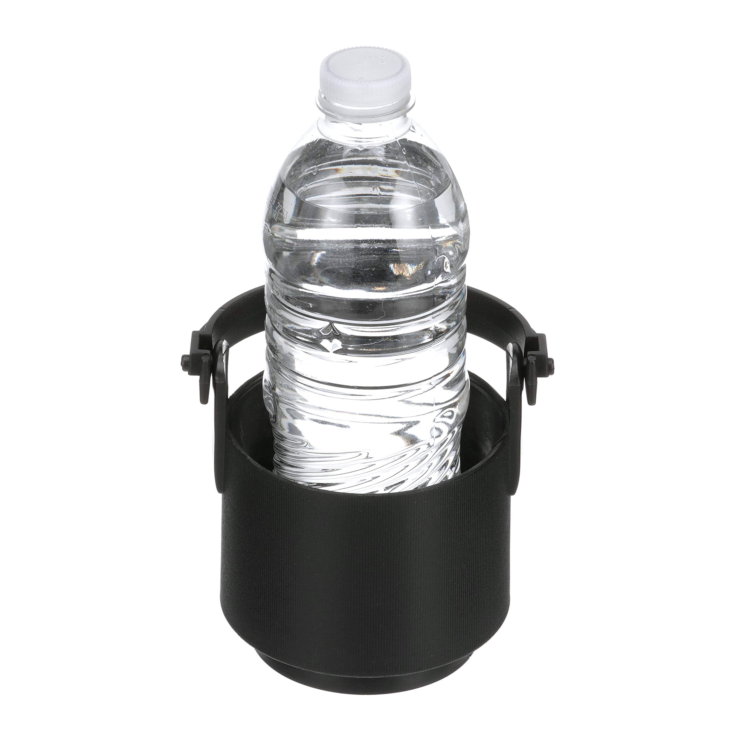 Molded Plastic Gimballed Drink Holder Attwood 11635-4 — Self-Leveling, Mug Handle Slot, Plastic, 4 in. H x 4 3/8-In. W, Black
