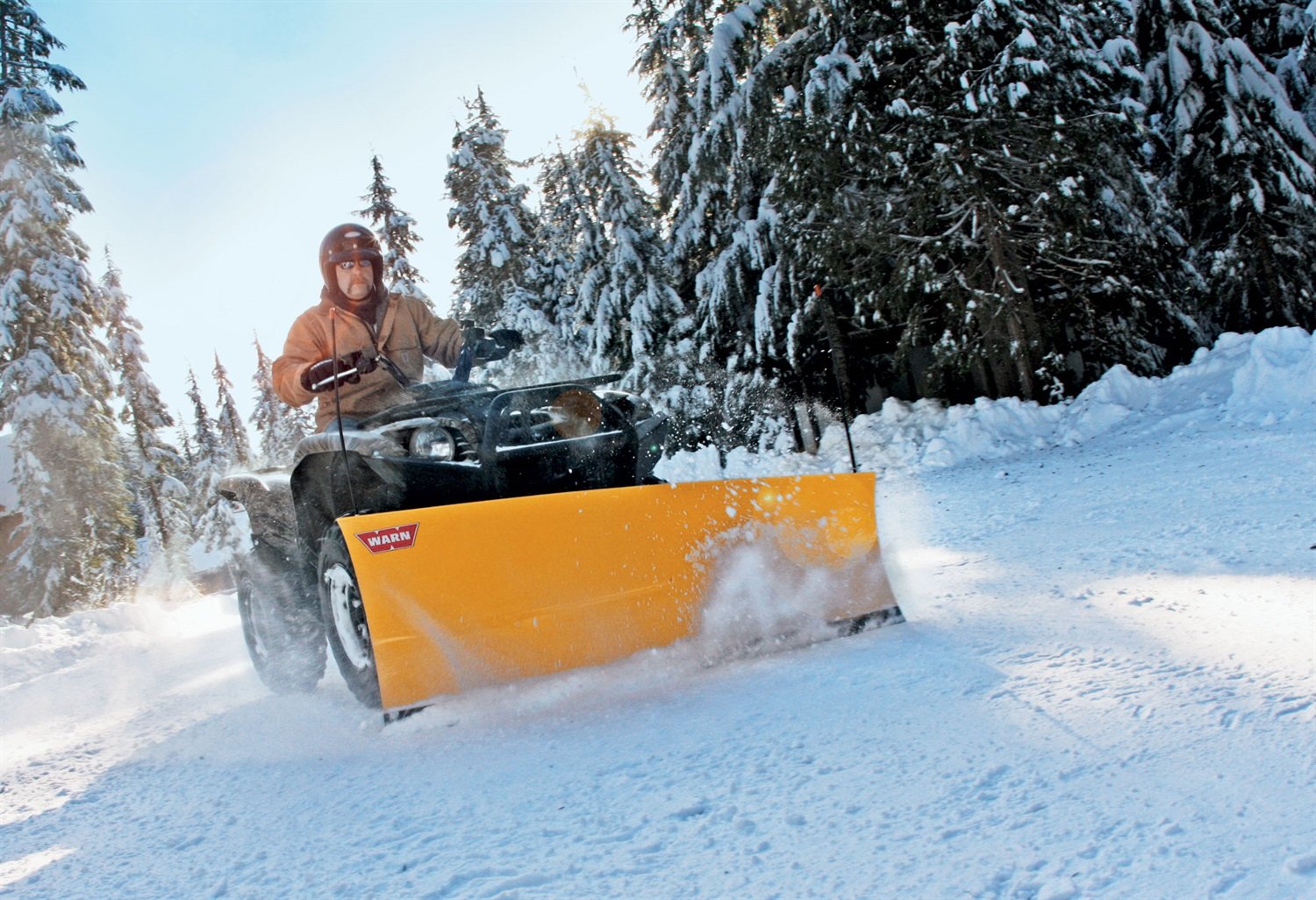 54" WARN Tapered Plow Blade, Length, Yellow 80954