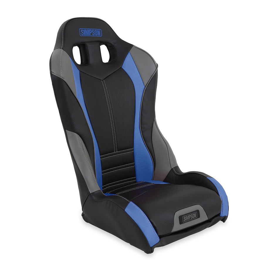 Simpson PRO SPORT Front Seat Black/Light Blue/Grey [107-317]