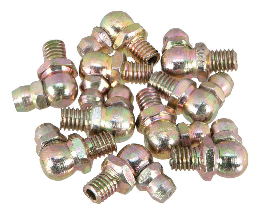 W54248 Performance Tool 6mm x 1mm 90 Grease Fitting, (Pack of 10)