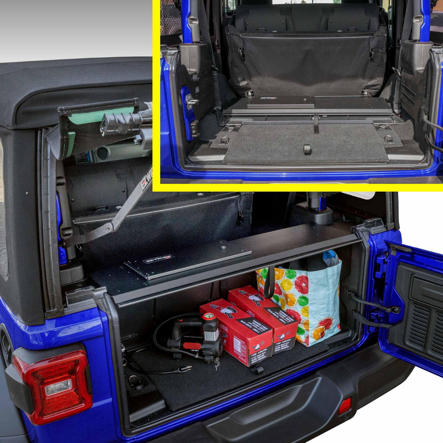 Folding Security Trunk/Storage Box EZTrunk for JL 2019 & UP (2dr) by EZ4X4 Patented & Patent Pending