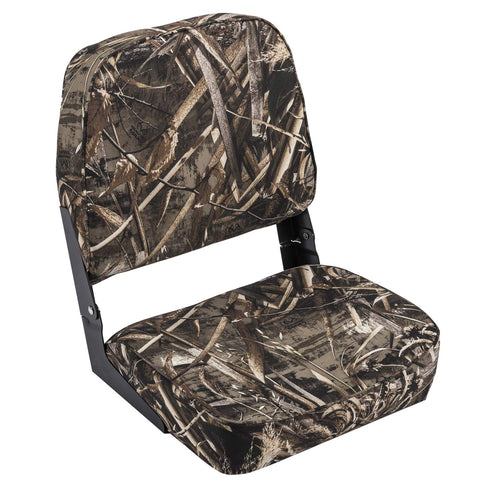 Camo Low Back Boat Seat Wise 8WD618PLS-733, Realtree MAX Camo