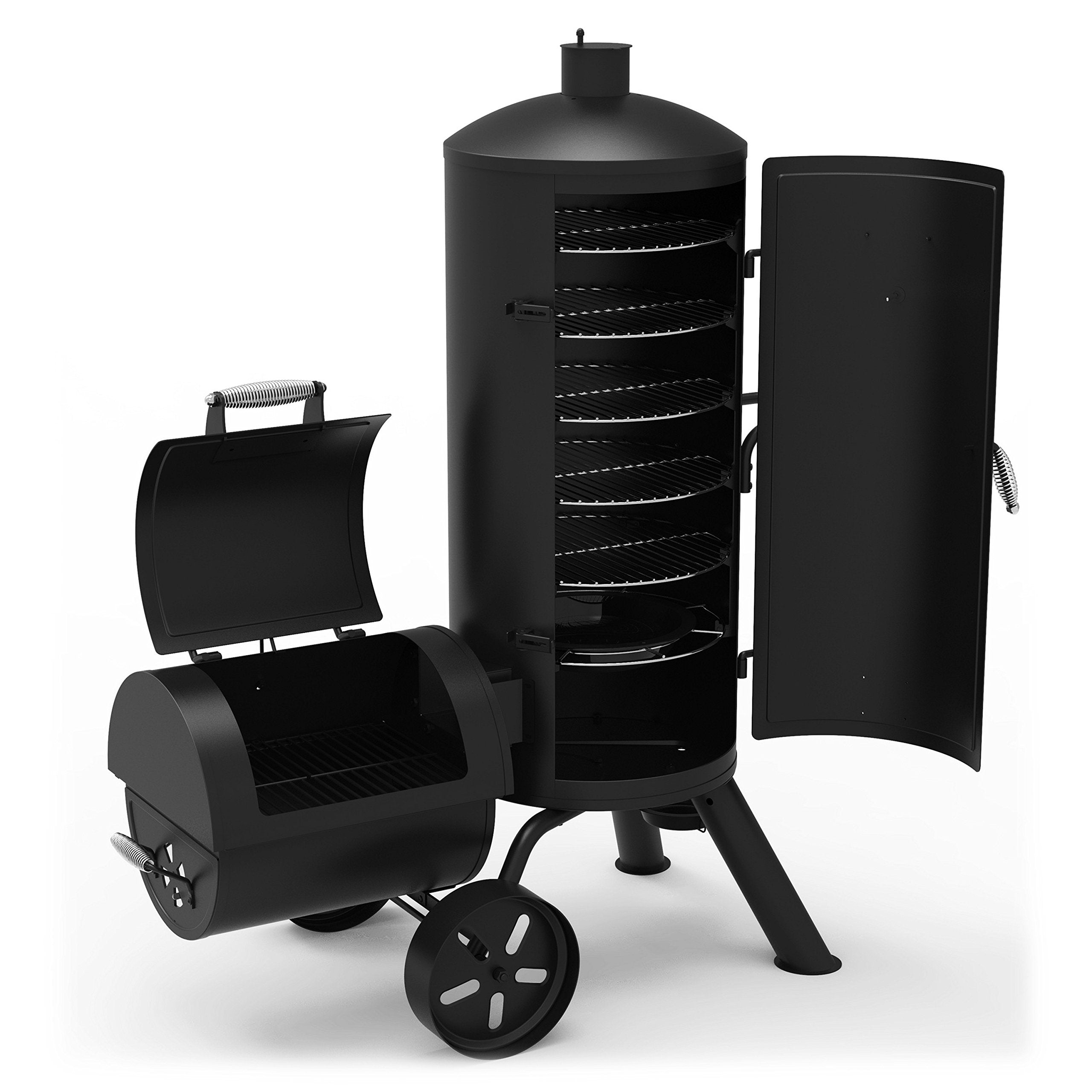 Dyna-Glo Heavy-Duty Vertical Offset Charcoal Smoker & Grill DGSS1382VCS-D Signature Series
