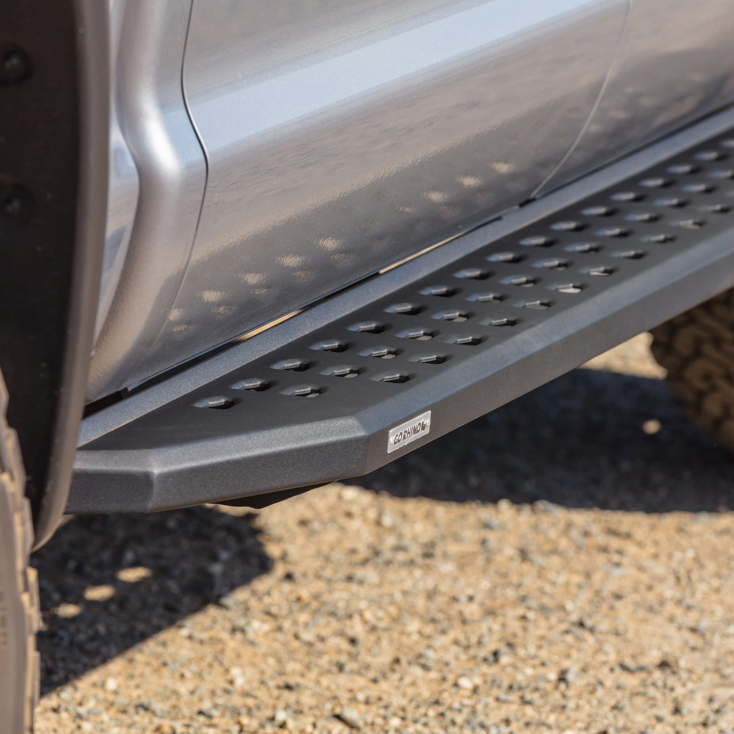 Go Rhino Running Boards & Brackets RB20 | Galvanized Steel, Textured Black | 69492748PC | Fits 2018-2024 Jeep Wrangler JL, 2-Door