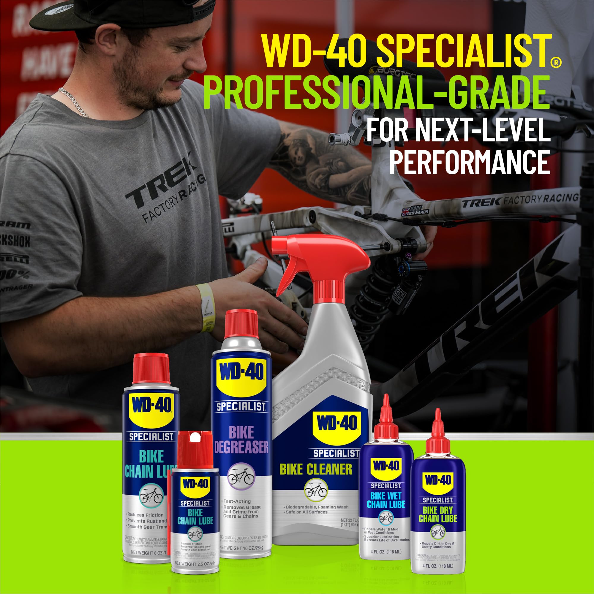 Bike Dry Chain Lube WD-40 Specialist, 4 OZ