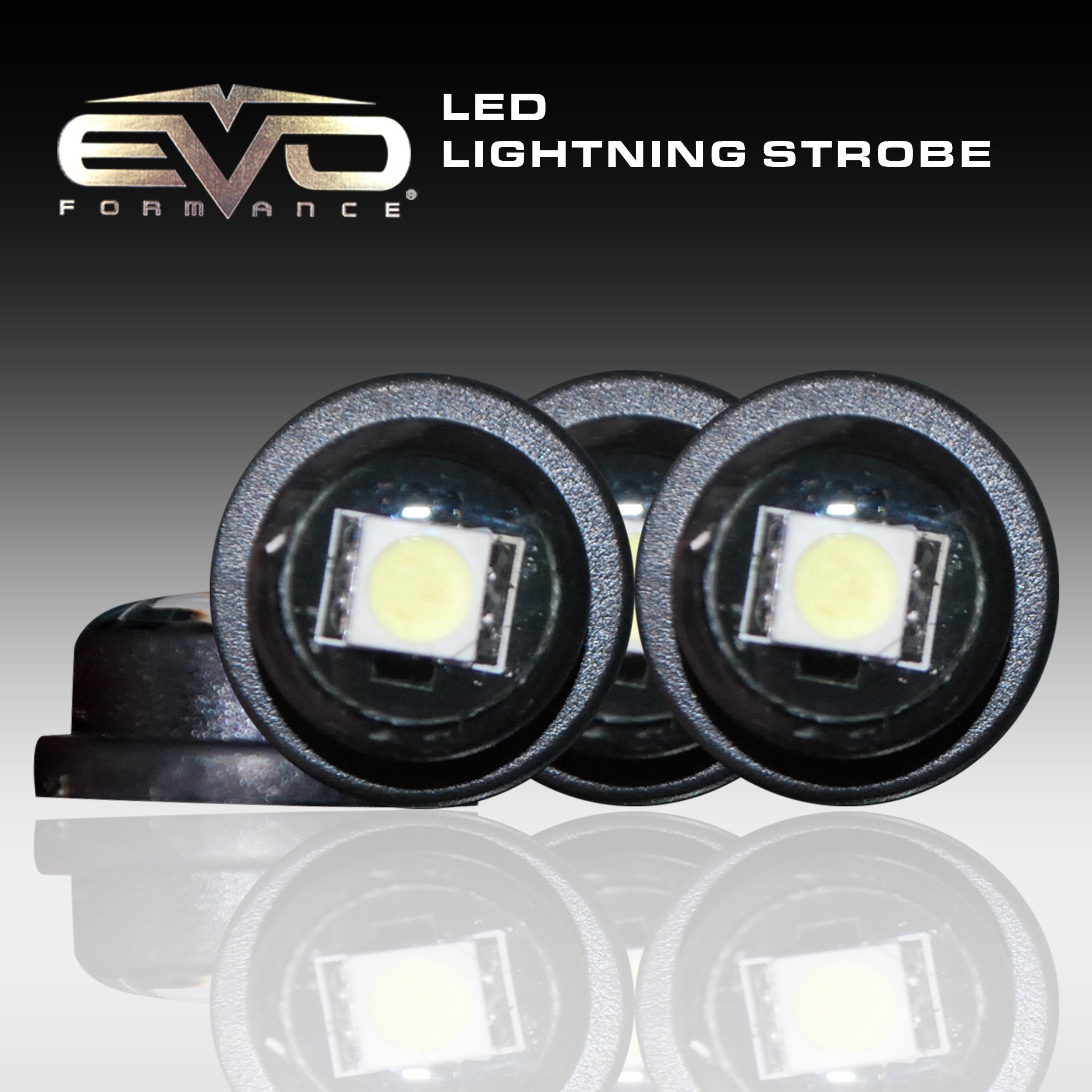 EVO Formance CIPA 93187 Ultra-Mini LED Lightning Strobes - Ultra White - Pack of 4, x-large