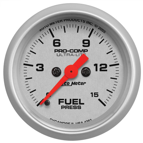 Ultra-Lite Auto Meter 4361 Electric Fuel Pressure Gauge