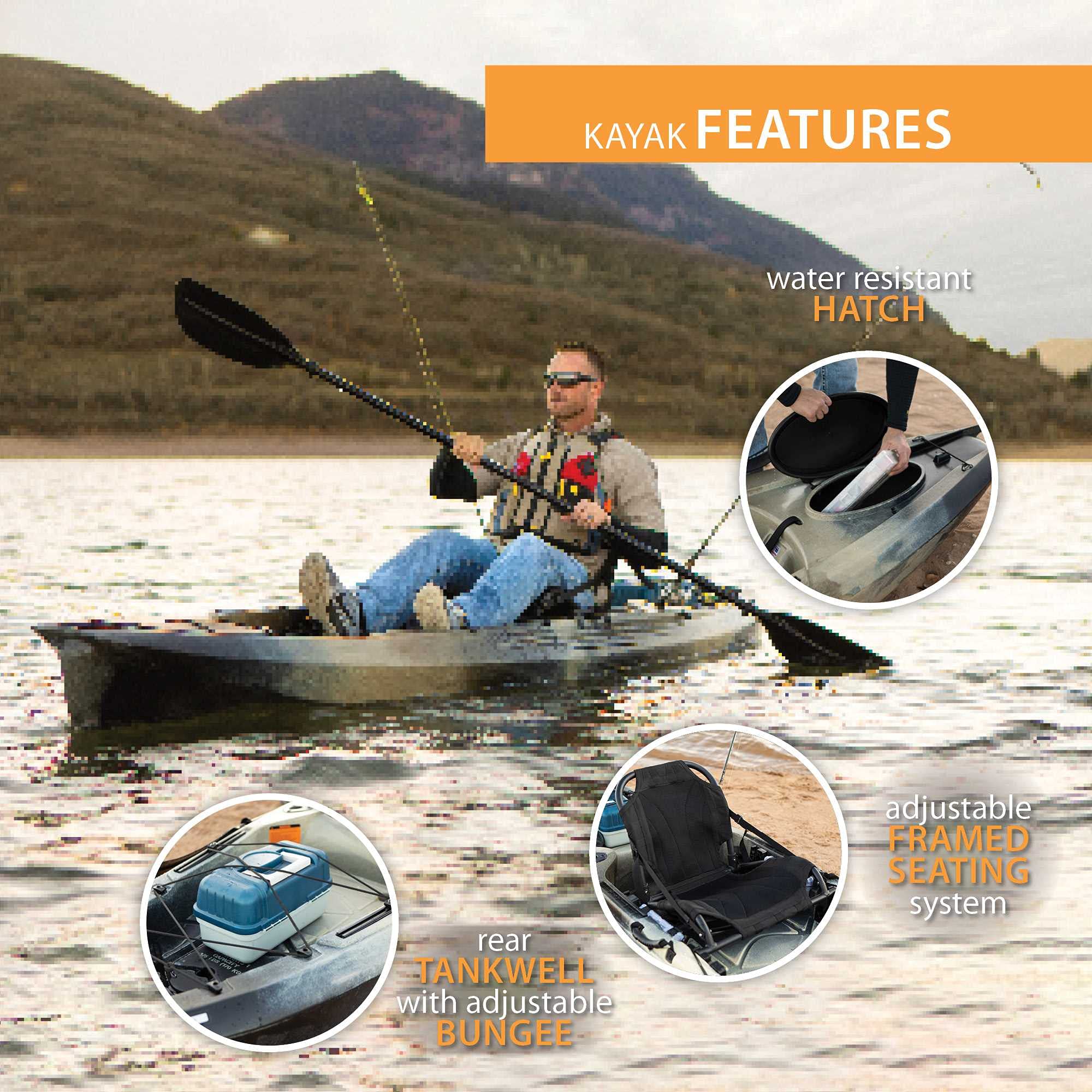 Stealth Pro Angler Lifetime 90958 Fishing Kayak 118