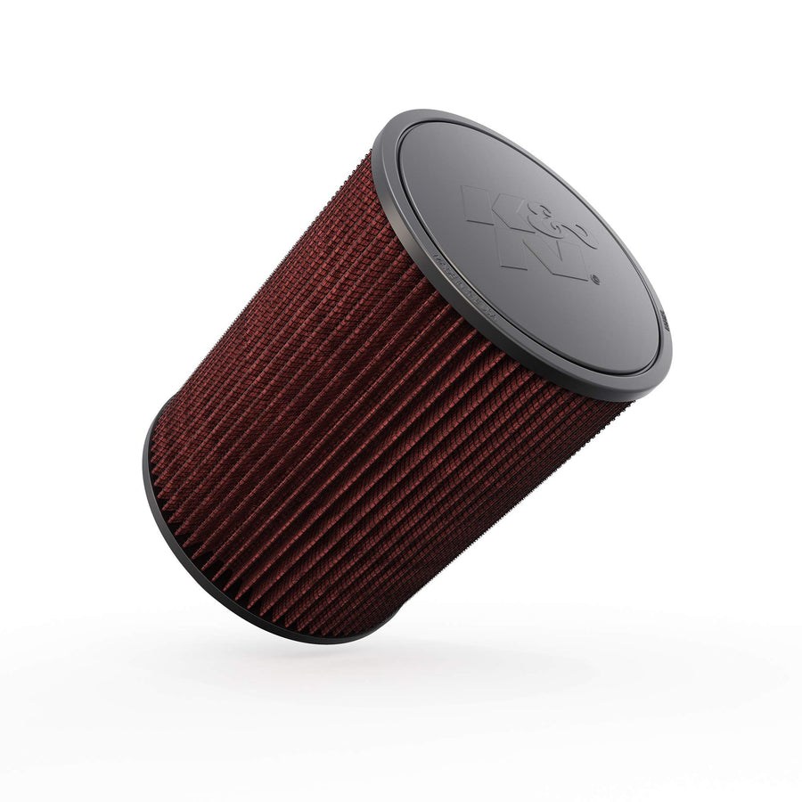 K&N Original High-Flow Lifetime Universal Clamp-On Air Filter: High Performance, Premium, Washable: Flange Diameter: 4 In, Filter Height: 9 In, Flange Length: 1 In, Shape: Round, RD-1460