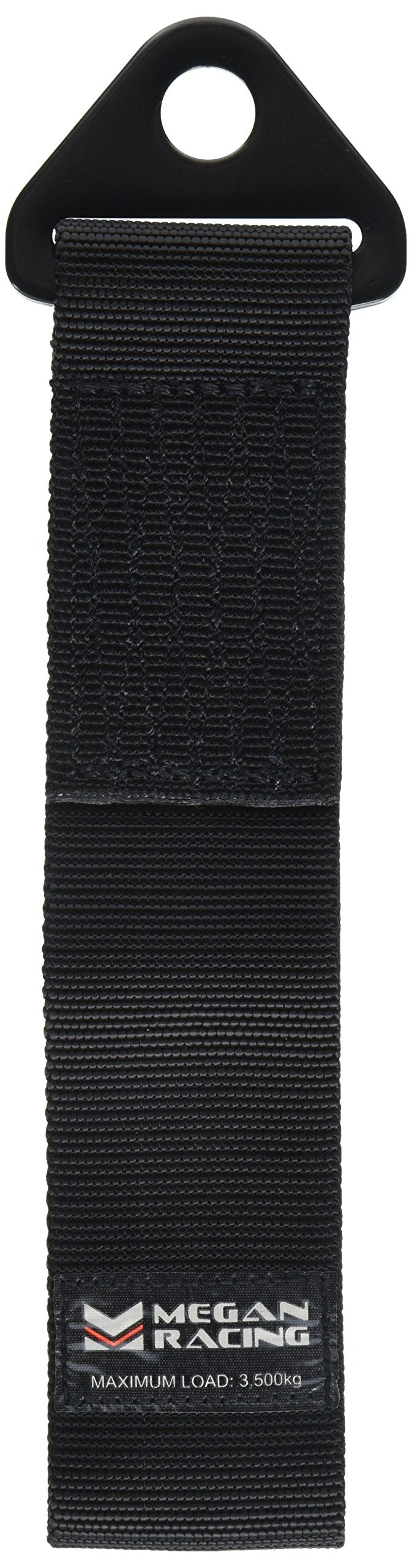 50mm Black Megan Racing MR-BT-TSBK Tow Strap