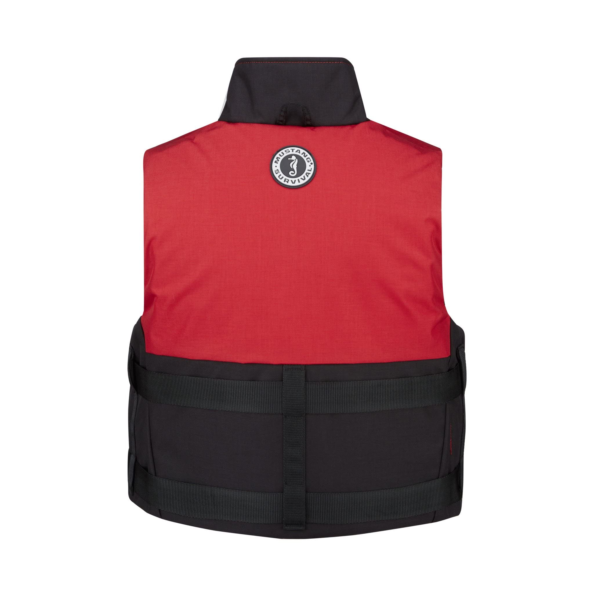 Accel 100 Mustang Survival Fishing Foam Vest for Adults - XXXLarge Red-Black