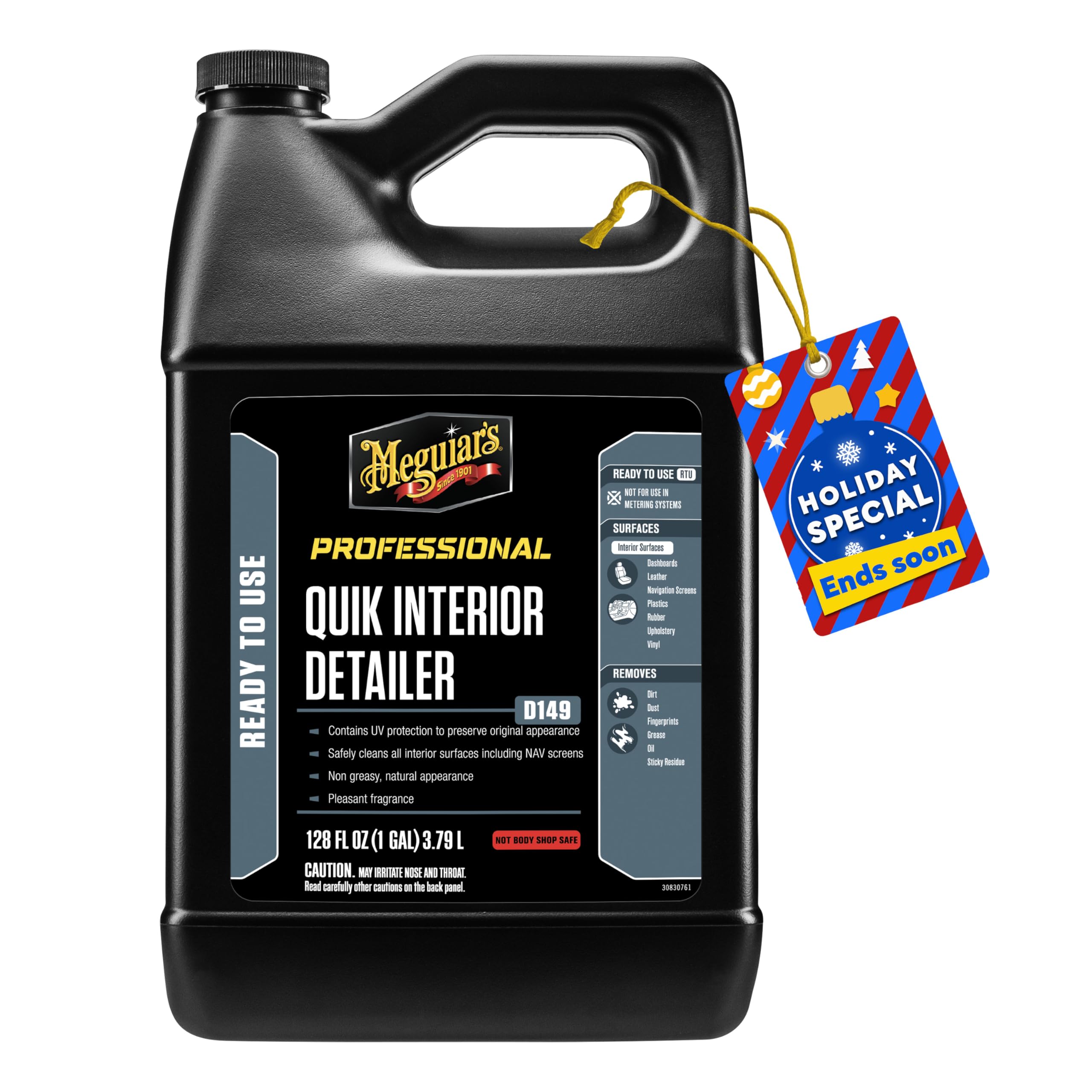 Detailer Meguiar's Quik Interior Detailer 3.79L safely cleans all interior surfaces