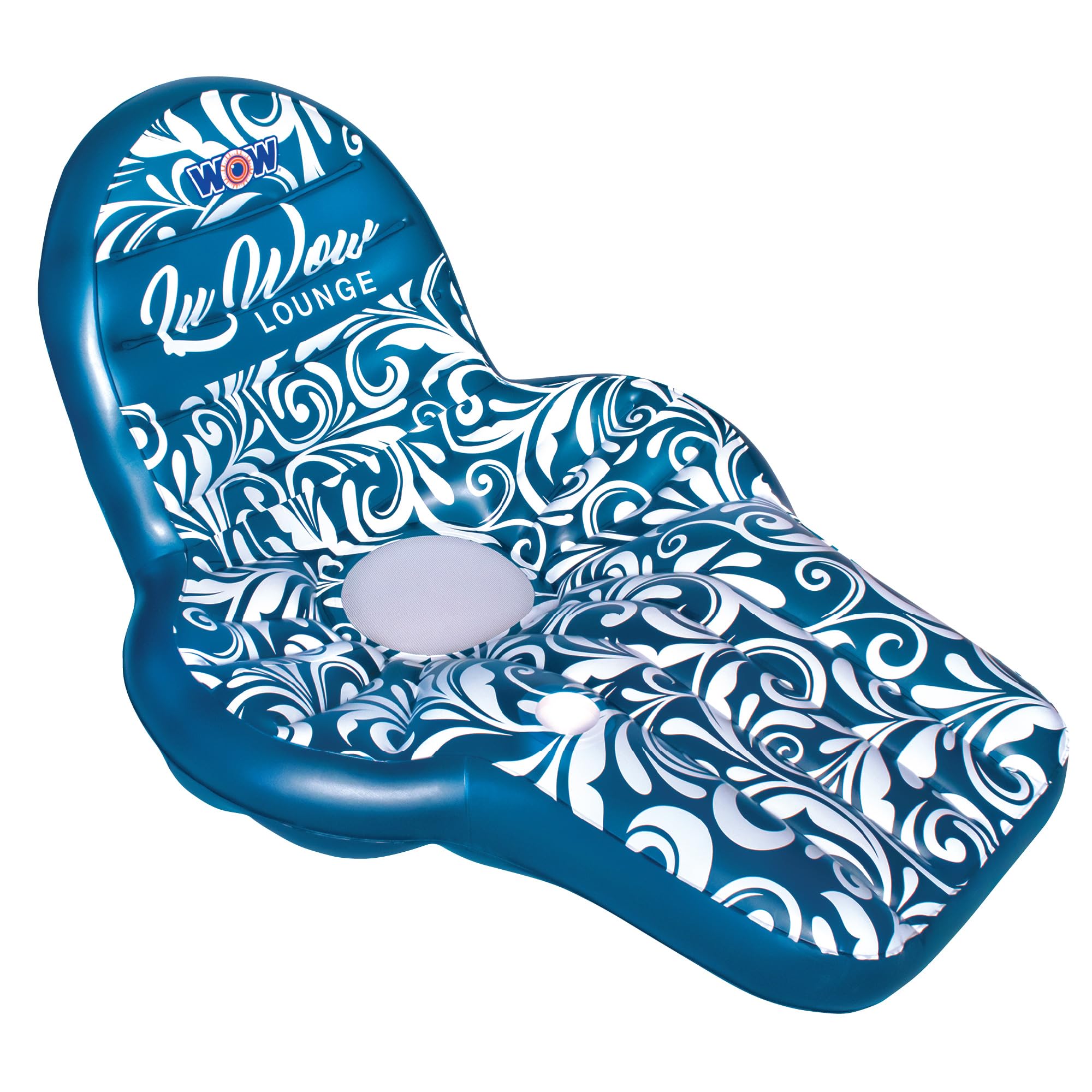 WOW Sports - Pool Float For Adults - Inflatable Lounge - Floating Pool Chair Comfotable Lounge