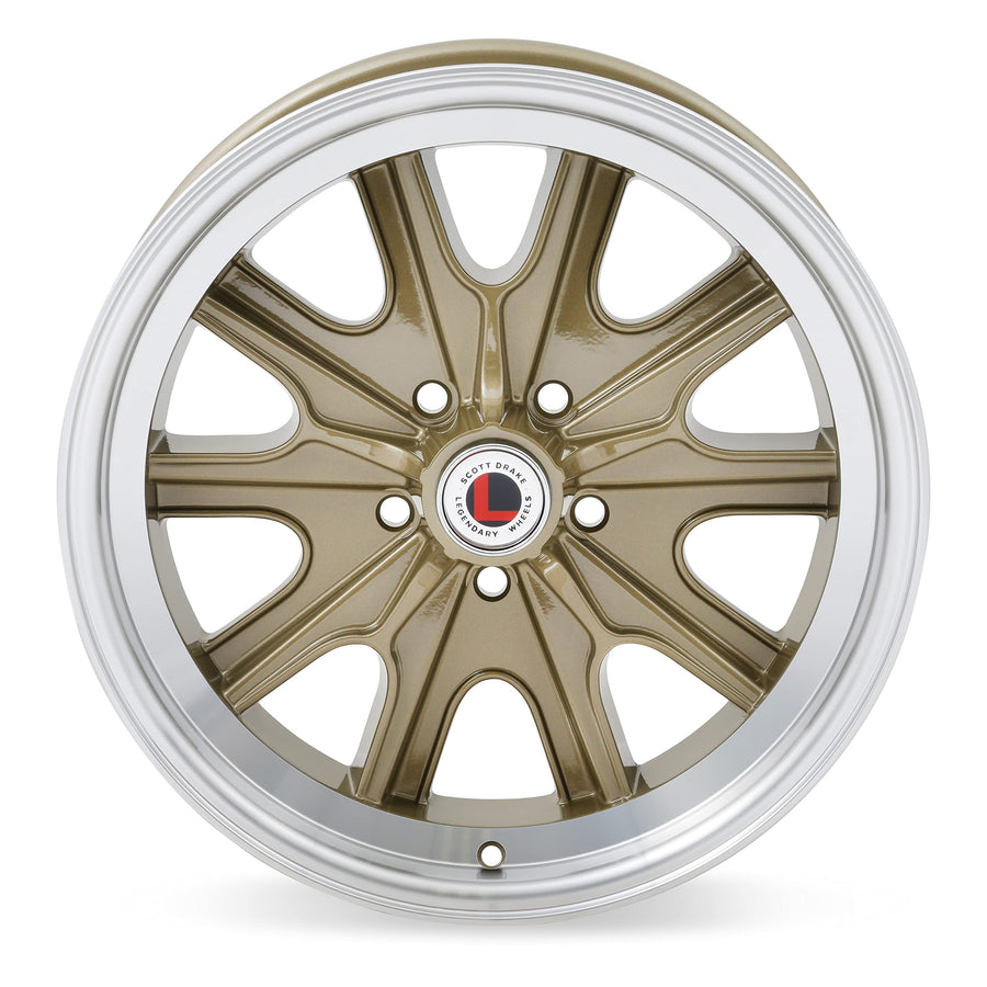 Legendary Wheels 17x8 LW90 Gold Haze Wheel 5x4.5 (6.95mm)