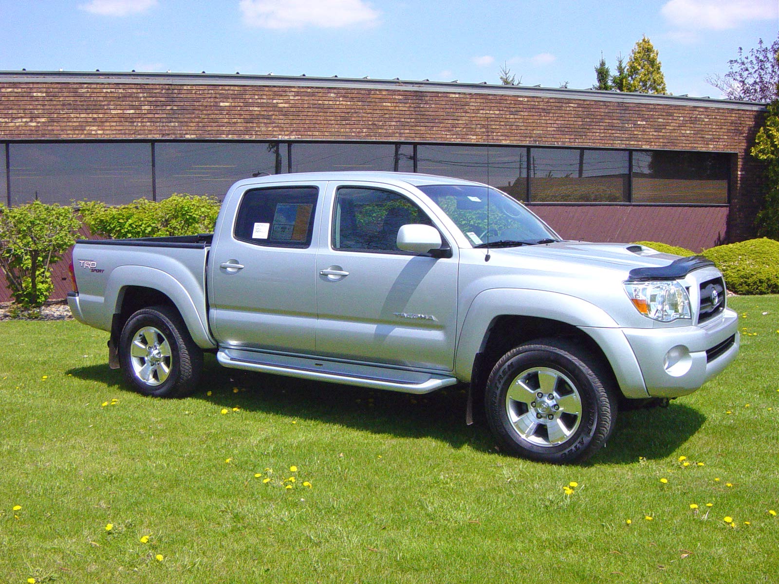 Owens Products Glastep 2176 Custom Molded Fiberglass Gray Running Boards 04-17 Toyota Tacoma Double Cab Fiberglass Gray, 1 Pack