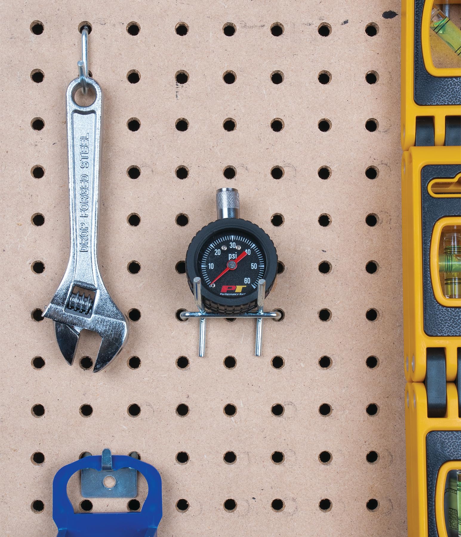 Tire Pressure Gauge Performance Tool W1915 - 1 to 60 PSI Range, Easy-to-Read Gauge with Black Face, Measures in One Pound Increments