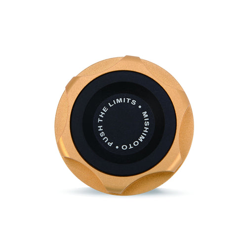 Mishimoto Oil Filler Cap MMOFC-SUB-GD Fits Subaru Gold