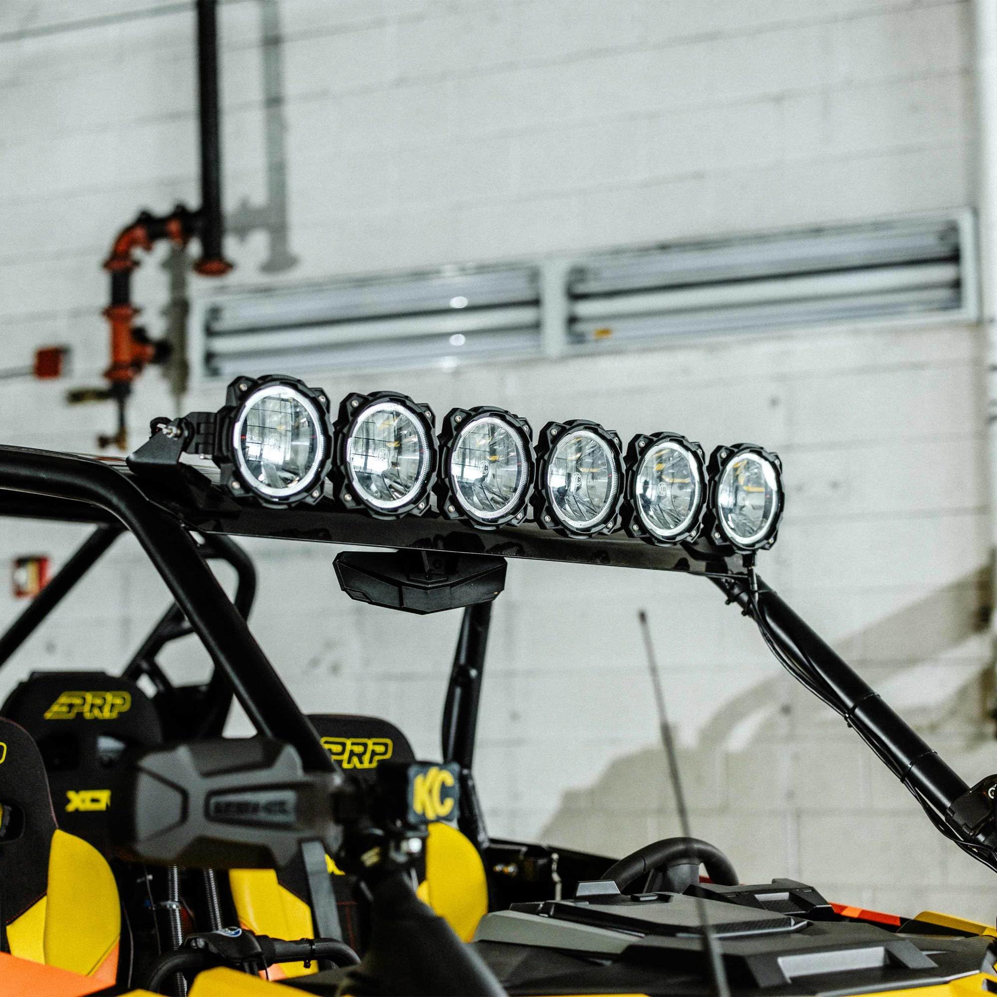Polaris RZR Turbo R/Pro XP/Pro S KC Hilites Light Bar Kit - 39" Pro6 Gravity® LED - 6-Light - Light Bar System - 120W Combo Beam