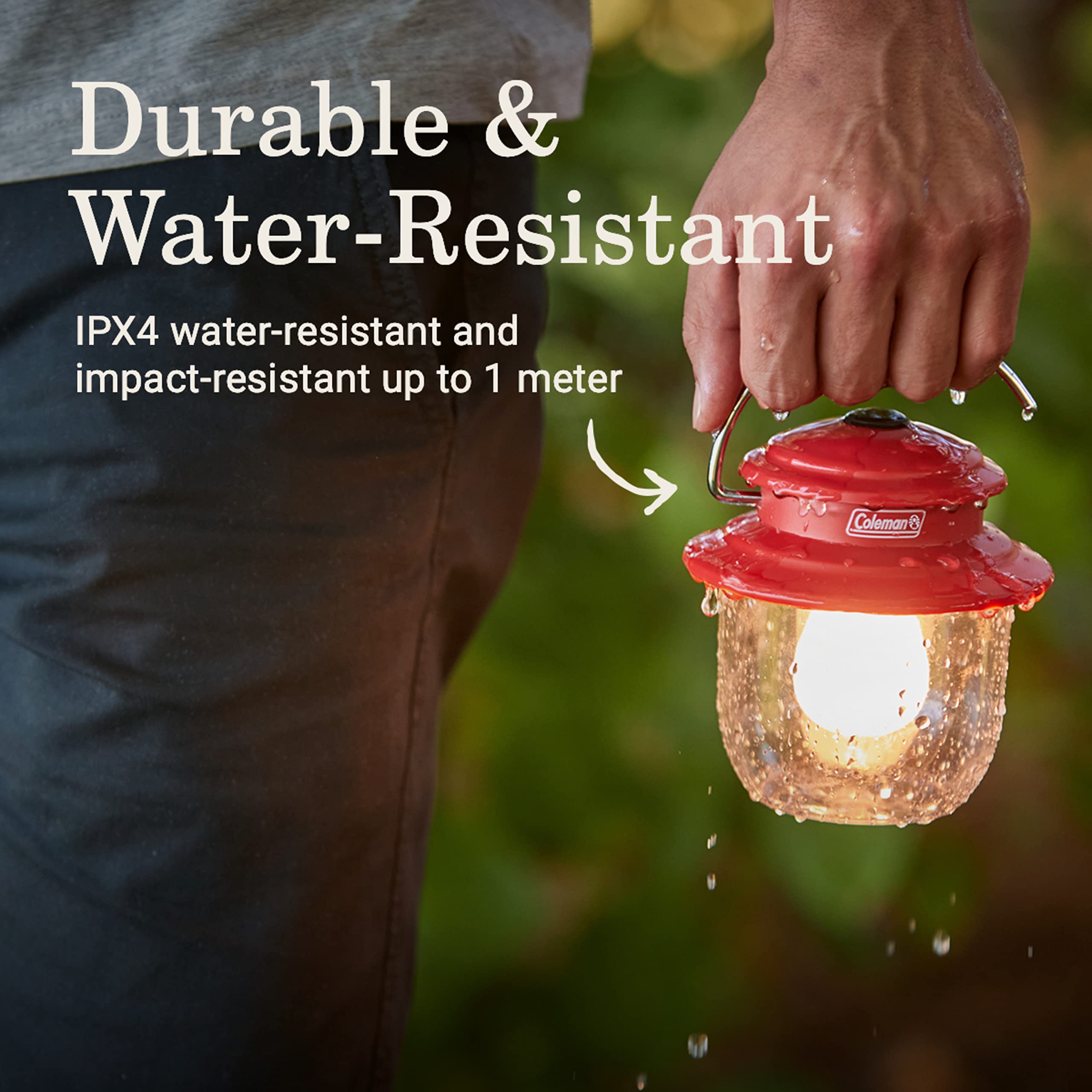 300 Lumens Coleman Classic LED Lantern, Red