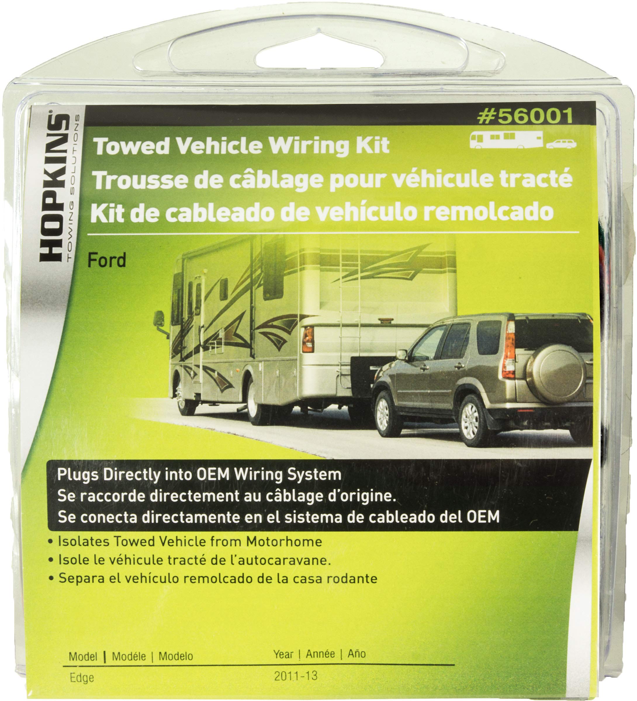 Plug-in Hopkins Towing Solutions 56001 Simple Towed Vehicle Wiring Kit