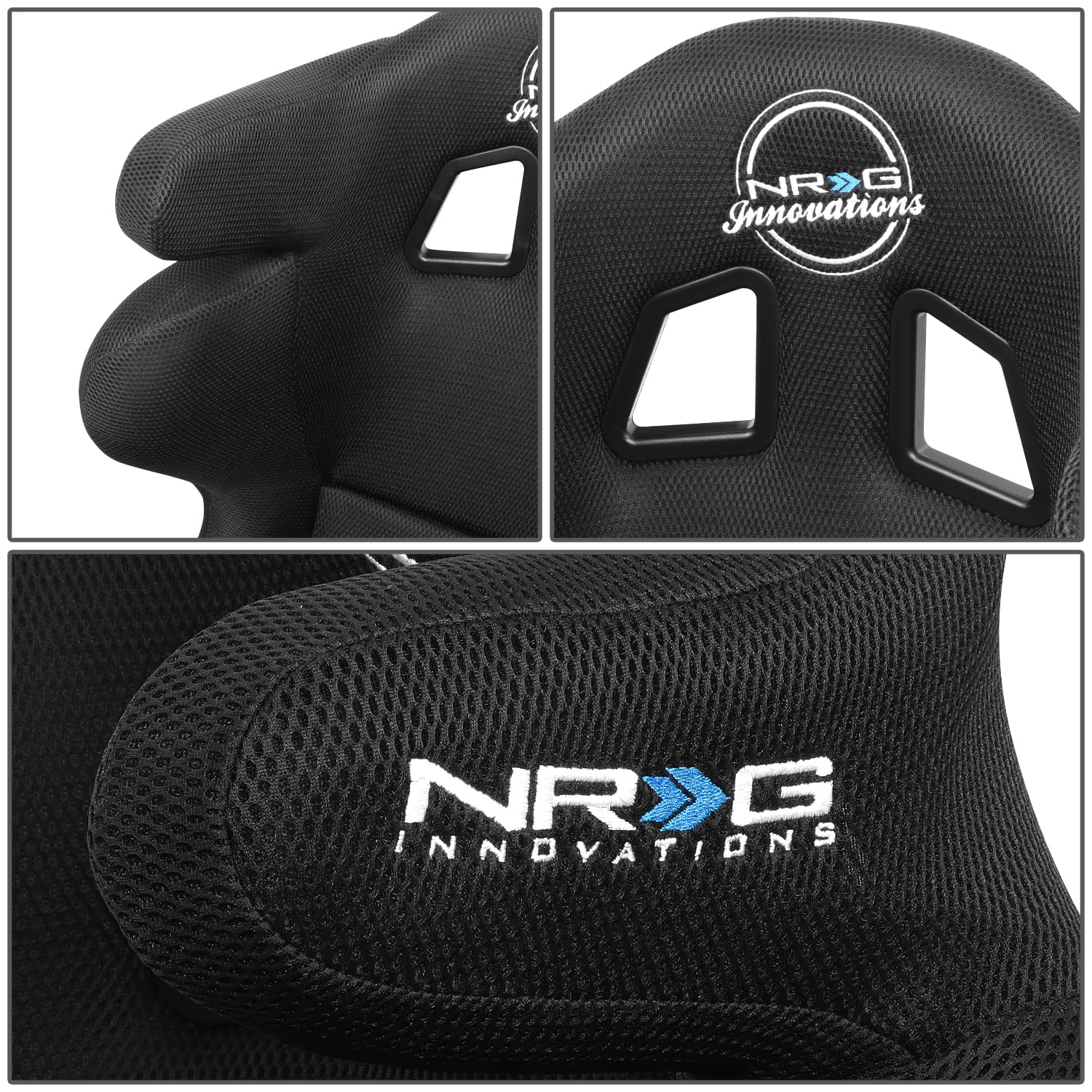 NRG Innovations FIA Competition Seat NRG-FRP-RS600M with Competition Fabric, FIA Homologated, Head Containment, Medium Size