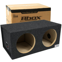 BBox Atrend E10D Dual 10" Sealed Carpeted Subwoofer Enclosure, Black