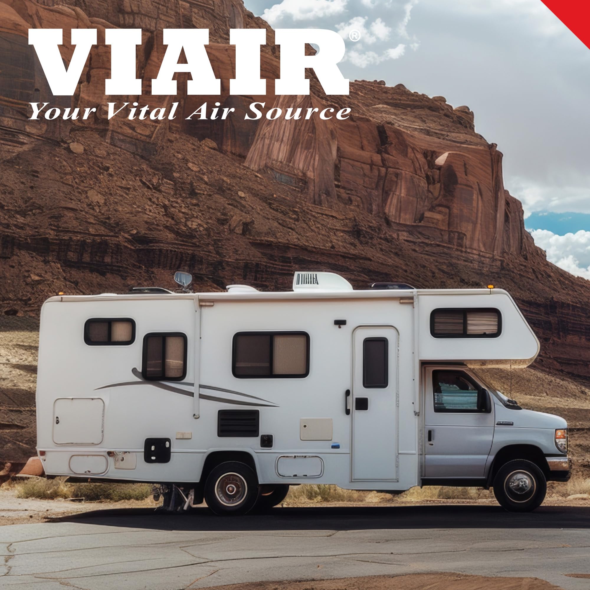 450P-RV EF VIAIR Enhanced Flow - 45157 12V Tire Inflator Portable Air Compressor with RV Inflation Gun, 90 Degree Chuck | 100% Duty Cycle @ 100 PSI, Max Pressure 150 PSI (SAE, Alligator Clips)