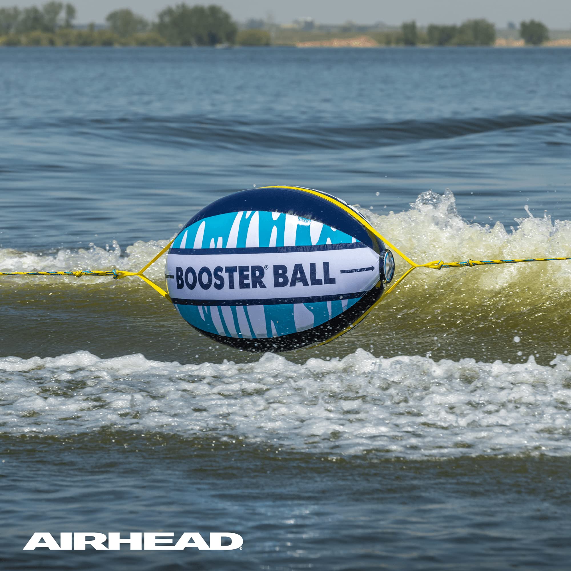 AIRHEAD Towable Tube Booster Ball, Rope Performance Ball