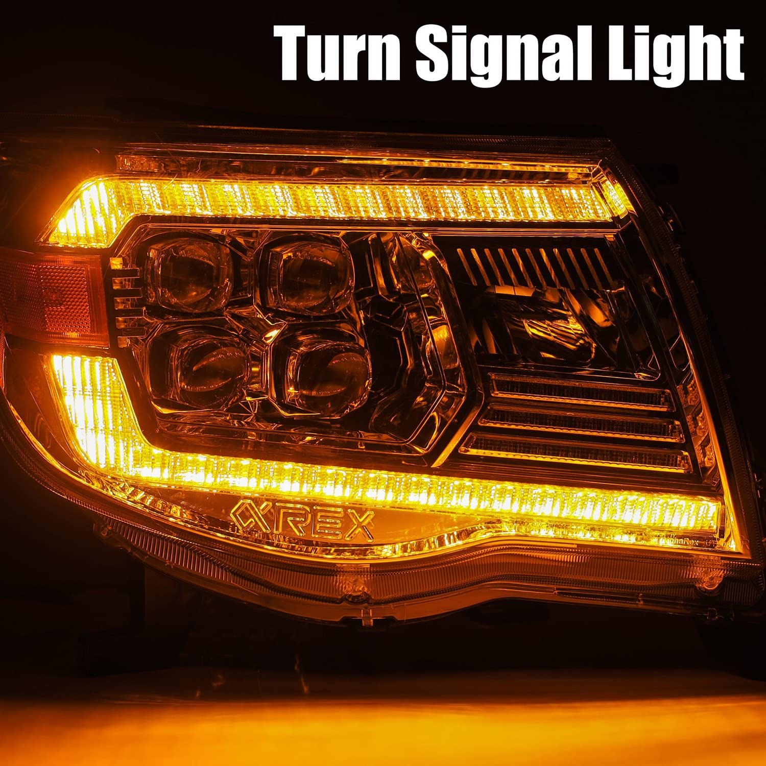 880744 AlphaRex USA Nova Series LED Projector Headlights fits Toyota Tacoma