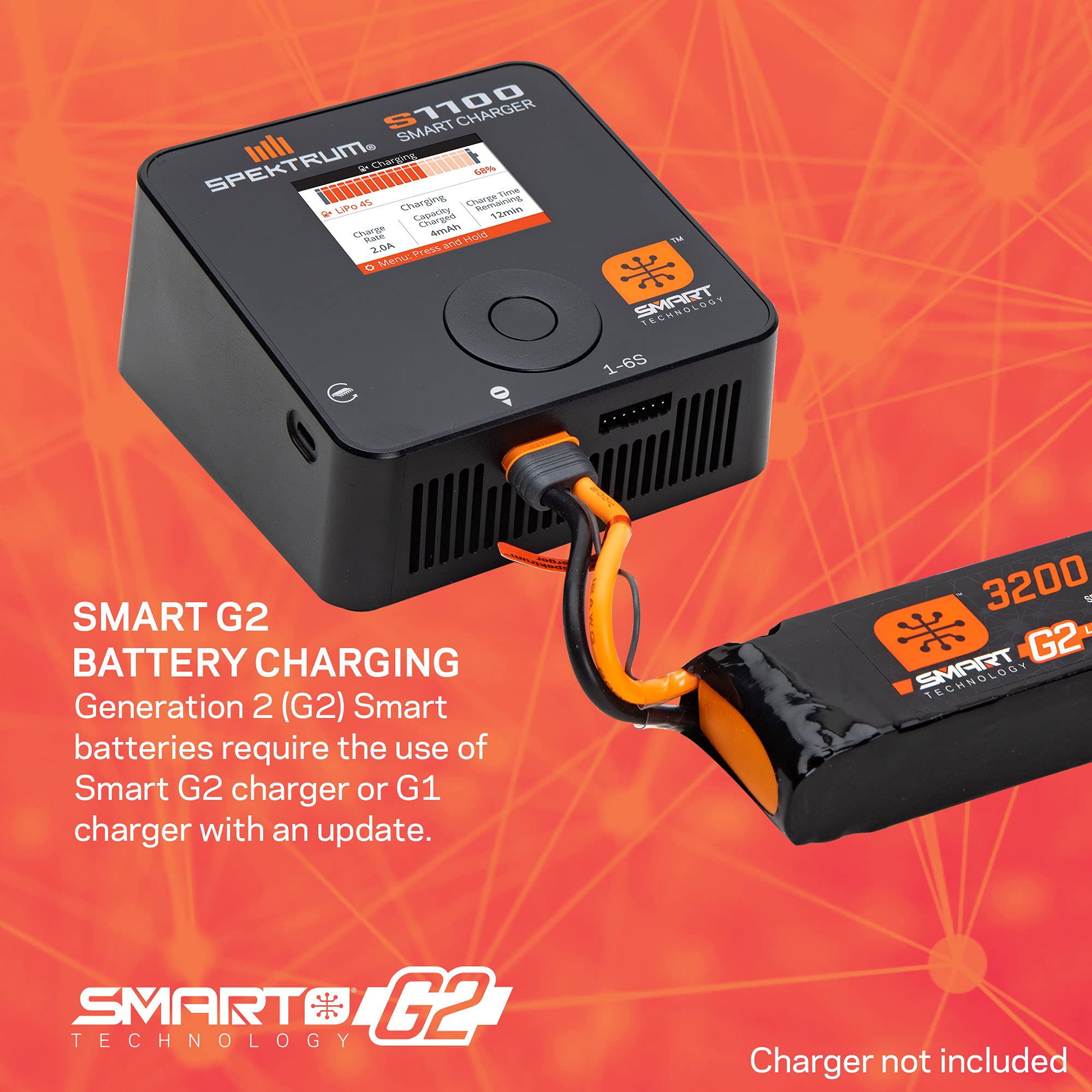 Spektrum 1300mAh 11.1V 3S 30C Smart LiPo G2: IC3, SPMX133S30