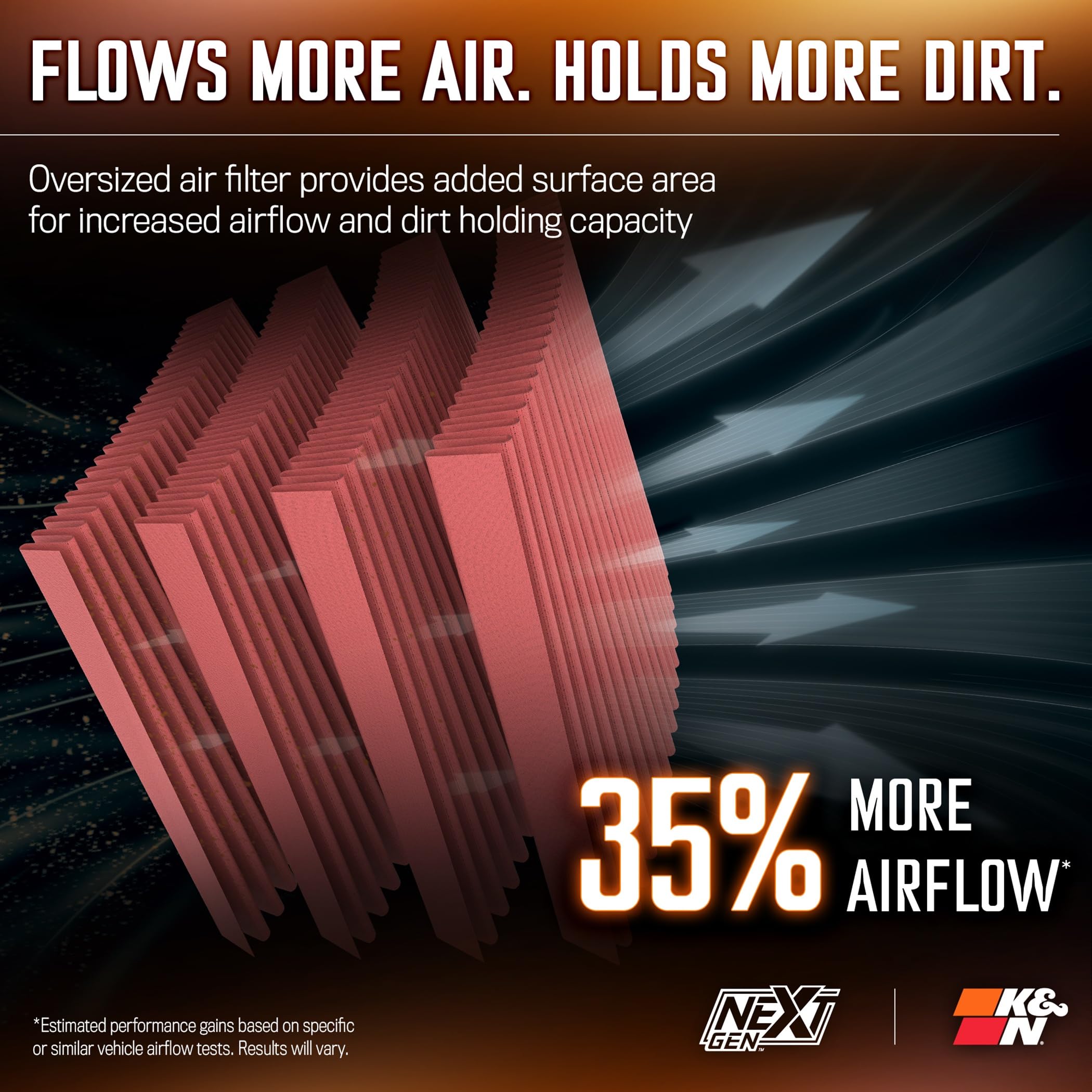 NextGen K&N Cold Air Intake System: High-Flow Cotton Filter: Compatible with 2020-2022 Ford: F250, F350, 50-2593
