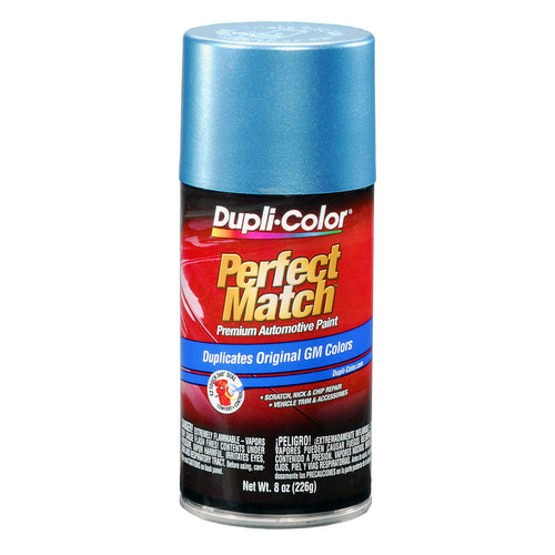 Perfect Match Dupli-Color Automotive Spray Paint – General Motors Medium Maui Blue Metallic, 23 WA9184, 23 WA9537 – 8 oz. Aerosol Can