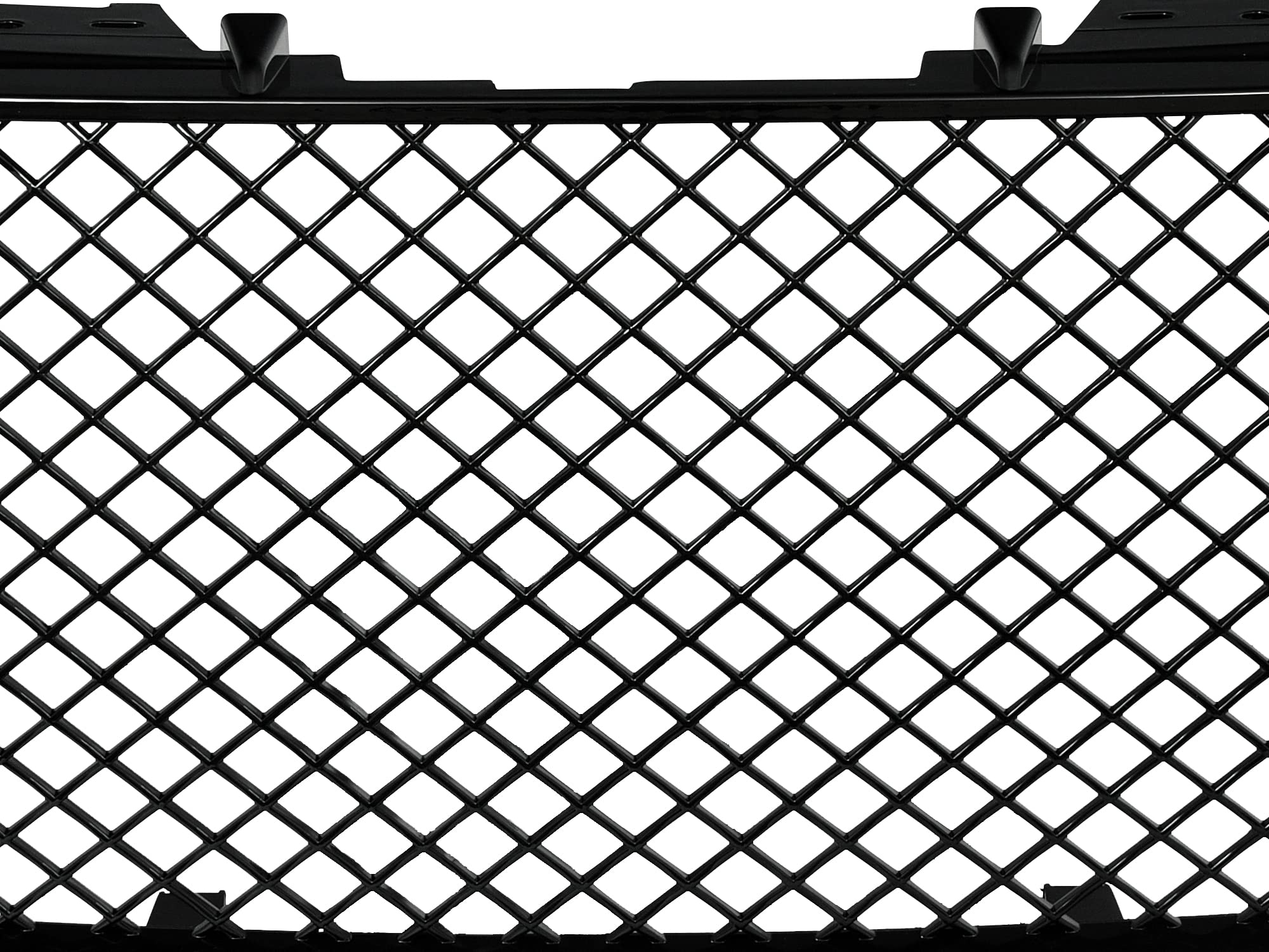 Mesh Front Hood Grille Armordillo USA 7169197 - Gloss Black Fits 2007-2013 Chevy Silverado 1500