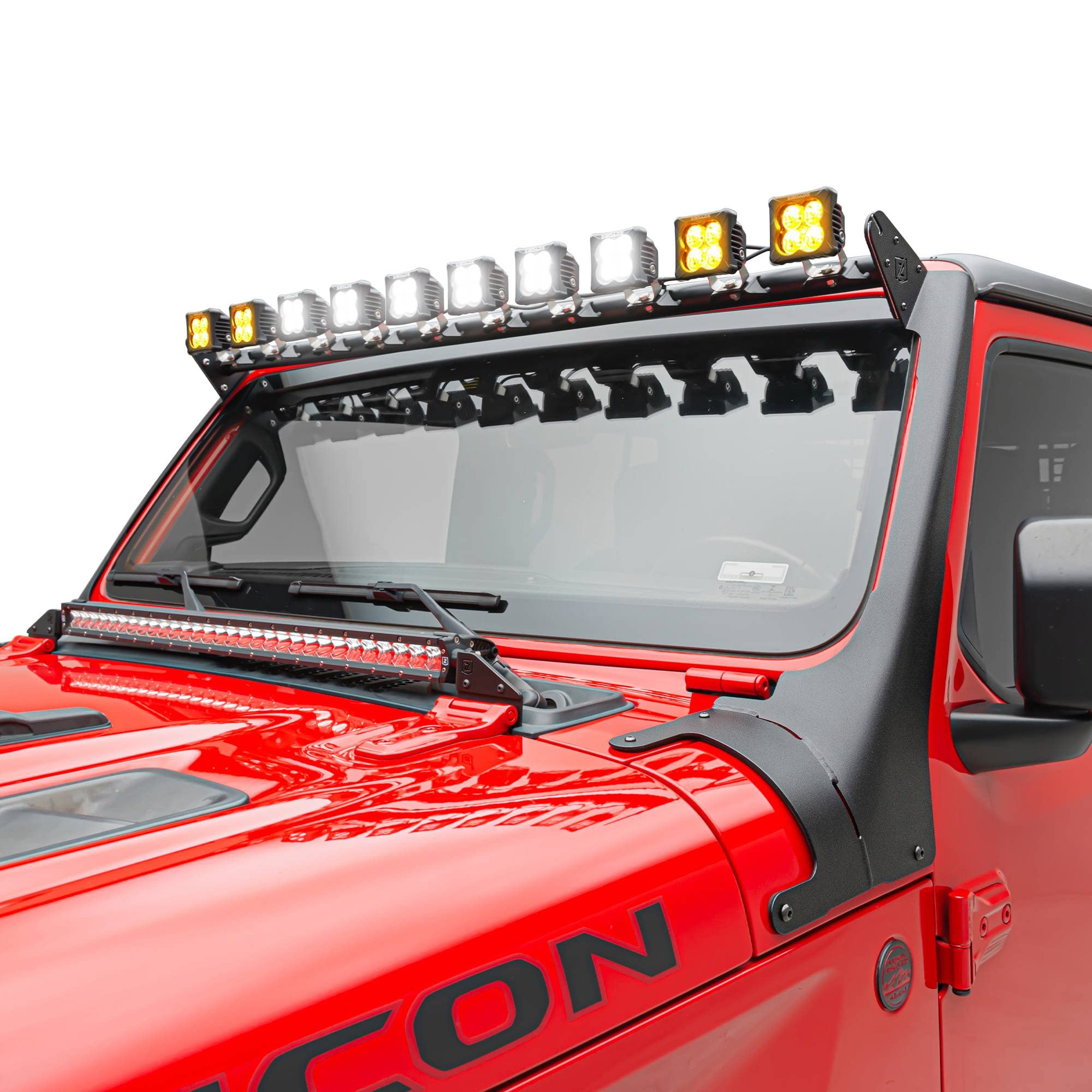 ZROADZ Front Roof LED Kit Z934931-KITAW 2019-2022 Jeep Gladiator Black