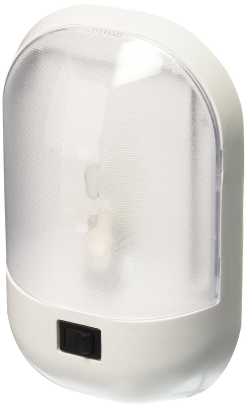 White Interior Fasteners Unlimited Single Dome Light with Rocker Switch