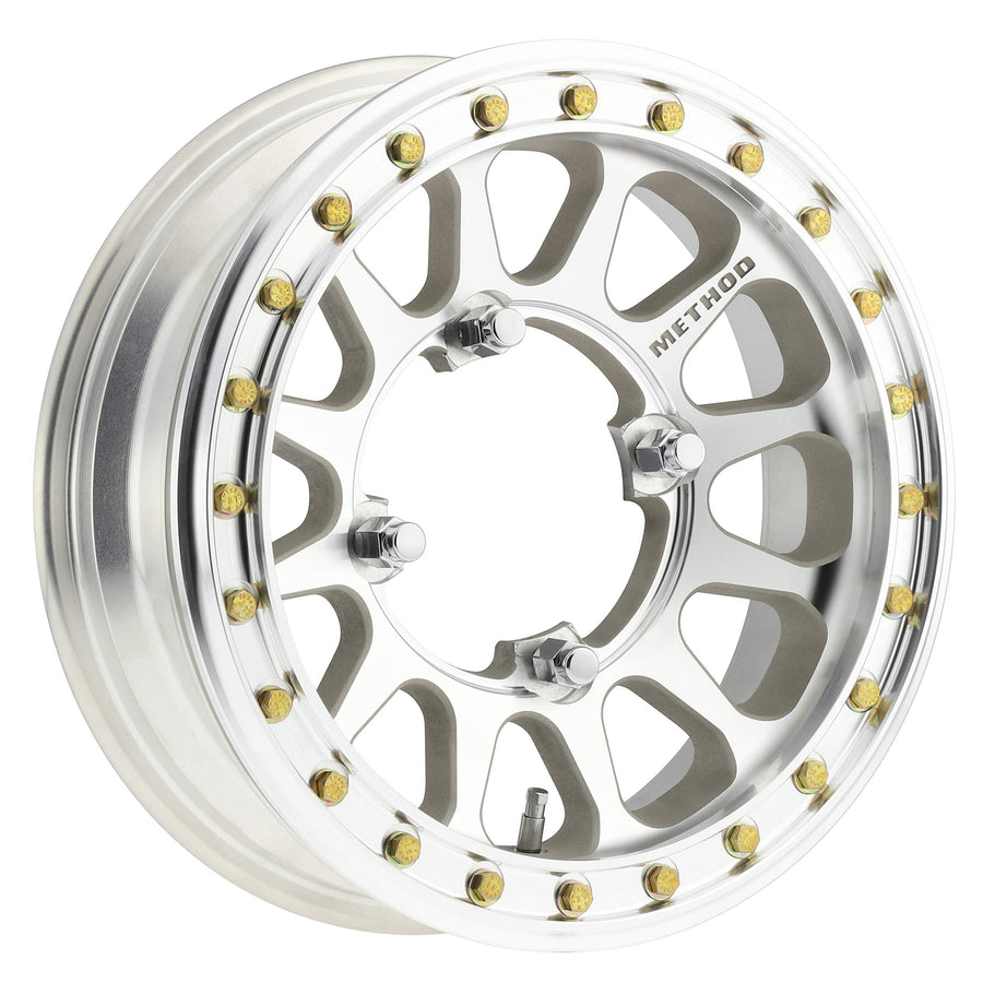 Method Race Wheels 401-R Beadlock UTV Low Offset Raw Machined 15x5" 4x156", 0mm offset 3" Backspace, MR40155046300B2