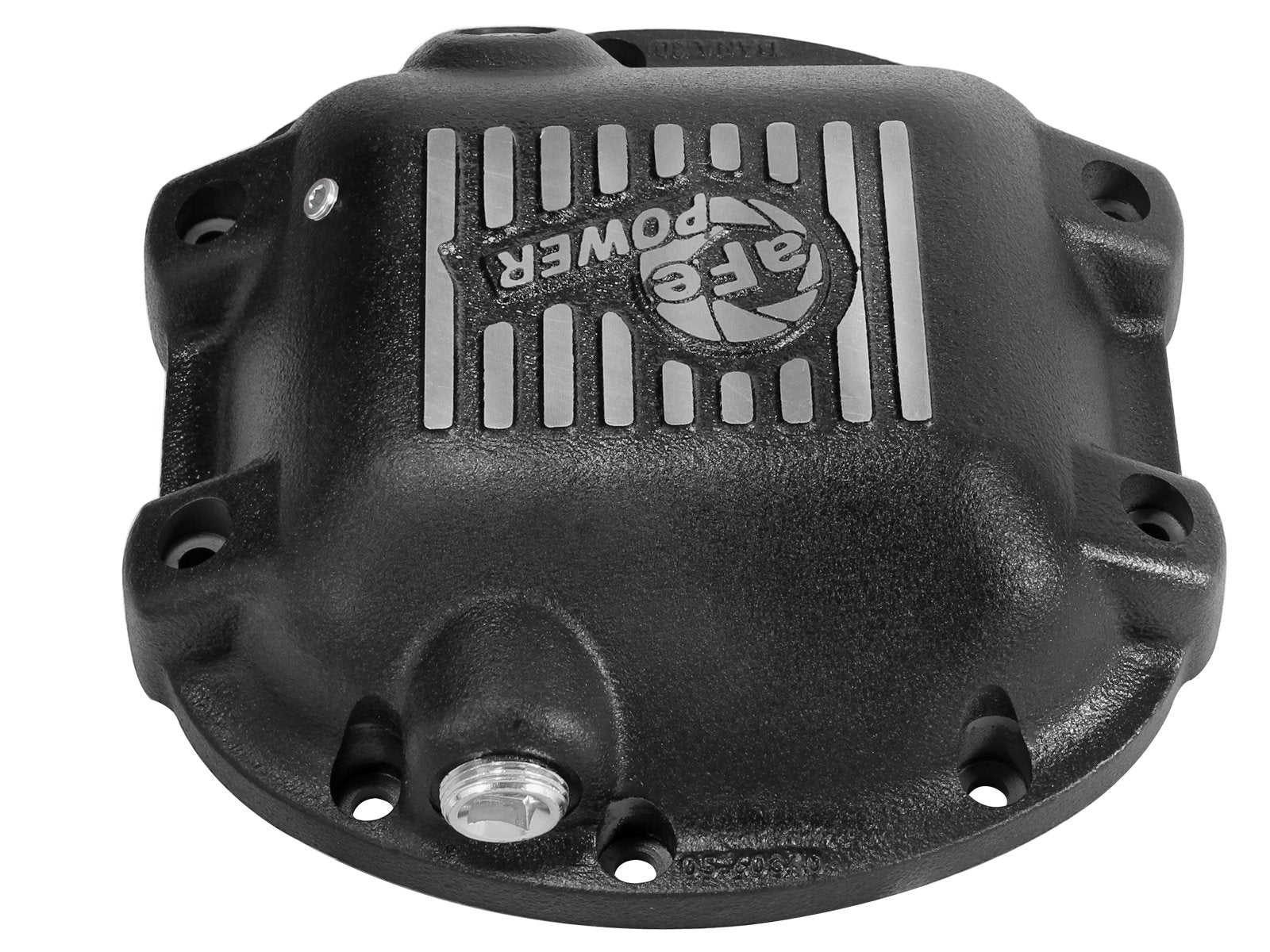 aFe POWER Rear Differential Cover Pro Series Black w/Machined Fins - #46-70192 - Jeep Wrangler (TJ/JK) 97-18