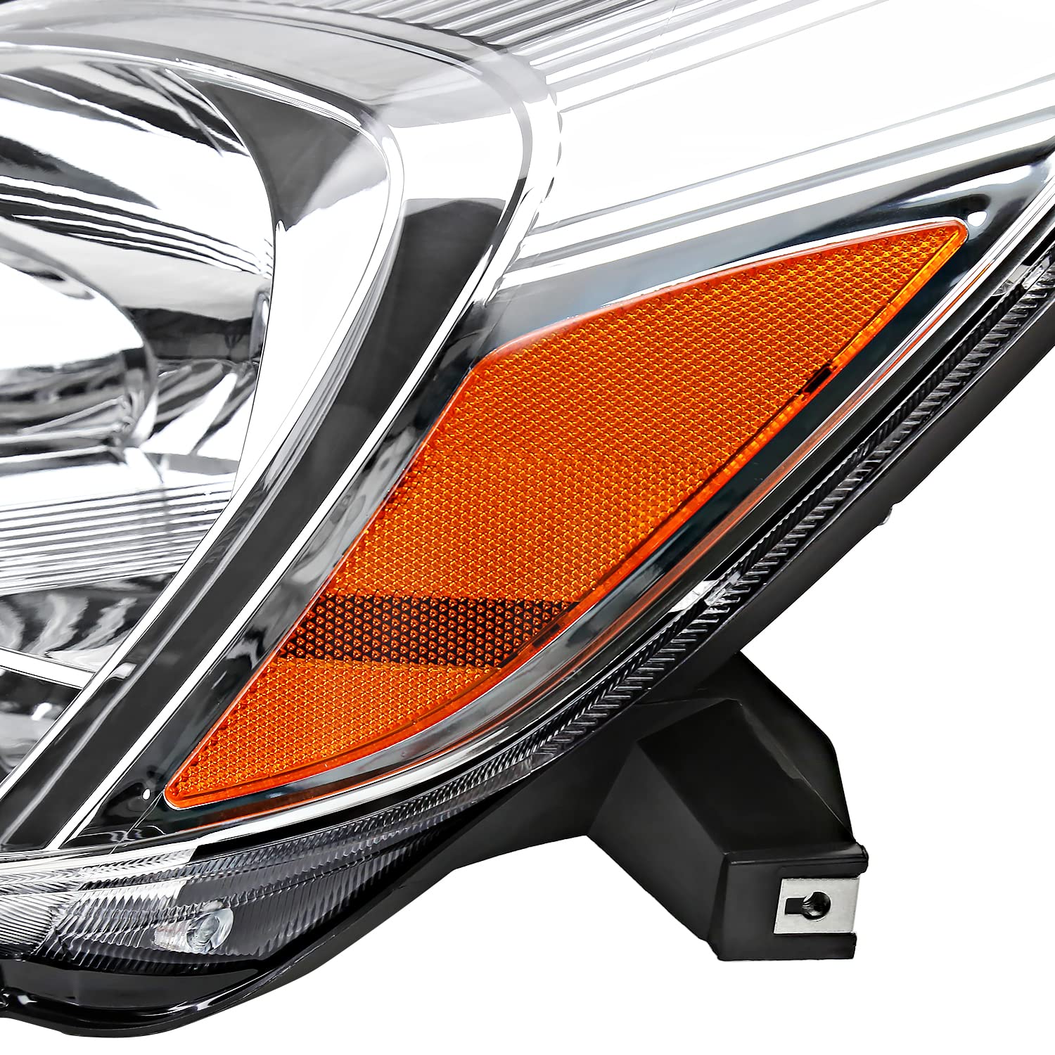 Chrome Headlights Spec-D Tuning Compatible with 2004-2005 Toyota Sienna, Left + Right Pair Headlamp Assembly