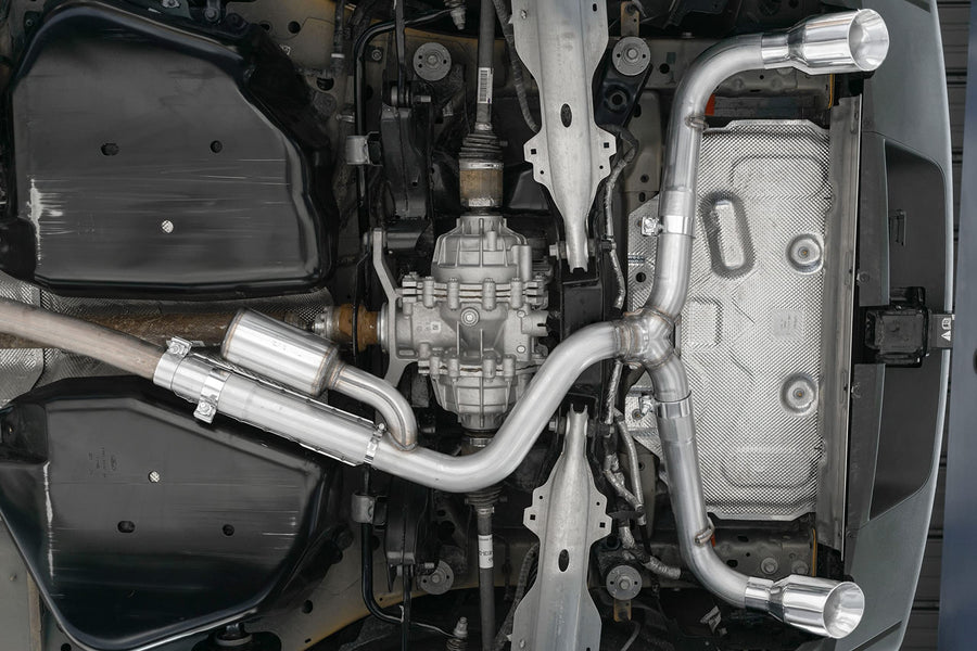 Ford Bronco Sport MBRP 2021+ (1.5L / 2.0L EcoBoost) 2.5in Res-Back Exhaust - Dual Rear - Alum. Steel