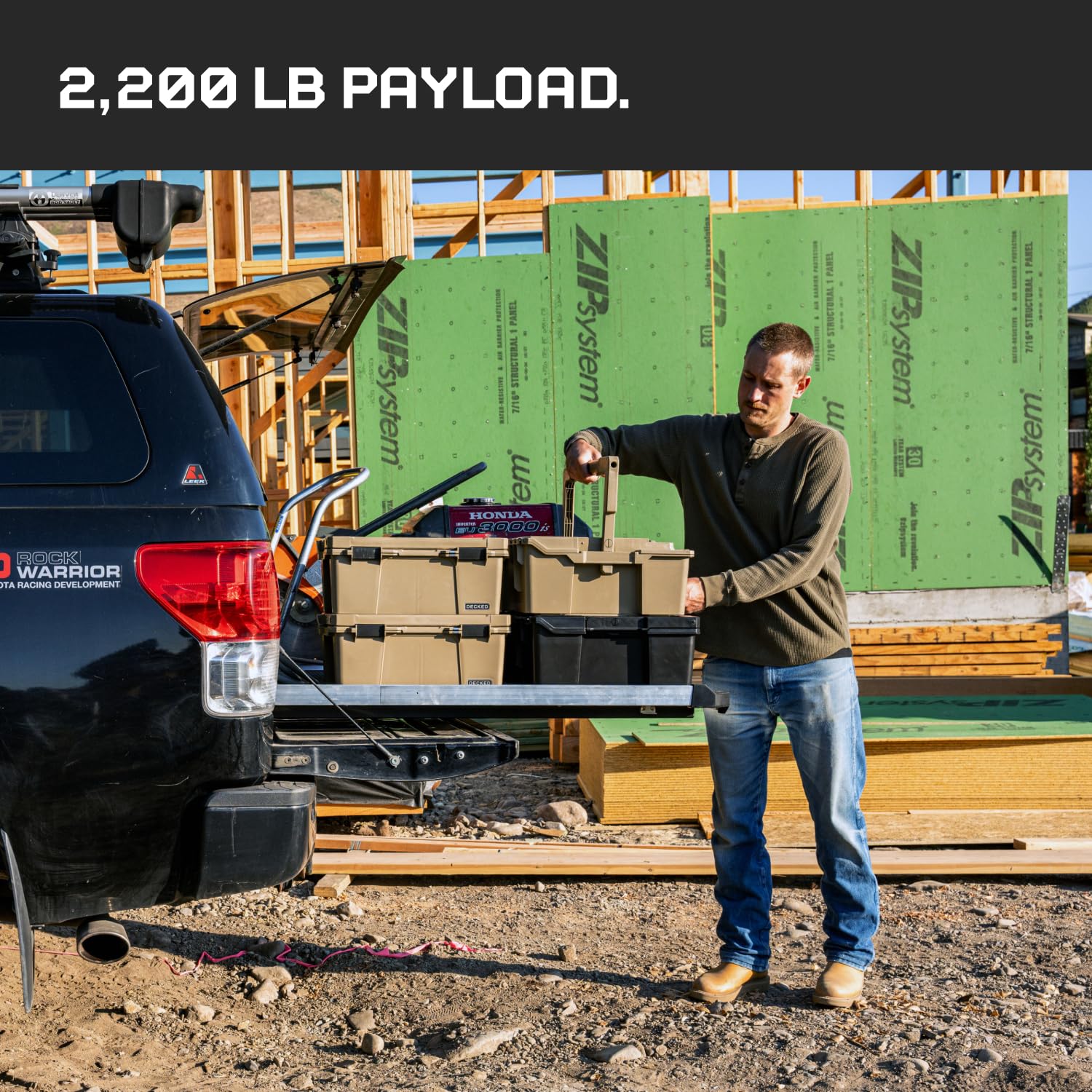 XL CargoGlide Truck Bed Slide – 2200 lb Capacity, 100% Extension – Heavy-Duty Pickup Cargo Slide for Easy Bed Access – Compatible with 2200XL CargoGlide / 100% / 46" W / 95" L for Service Body - Long