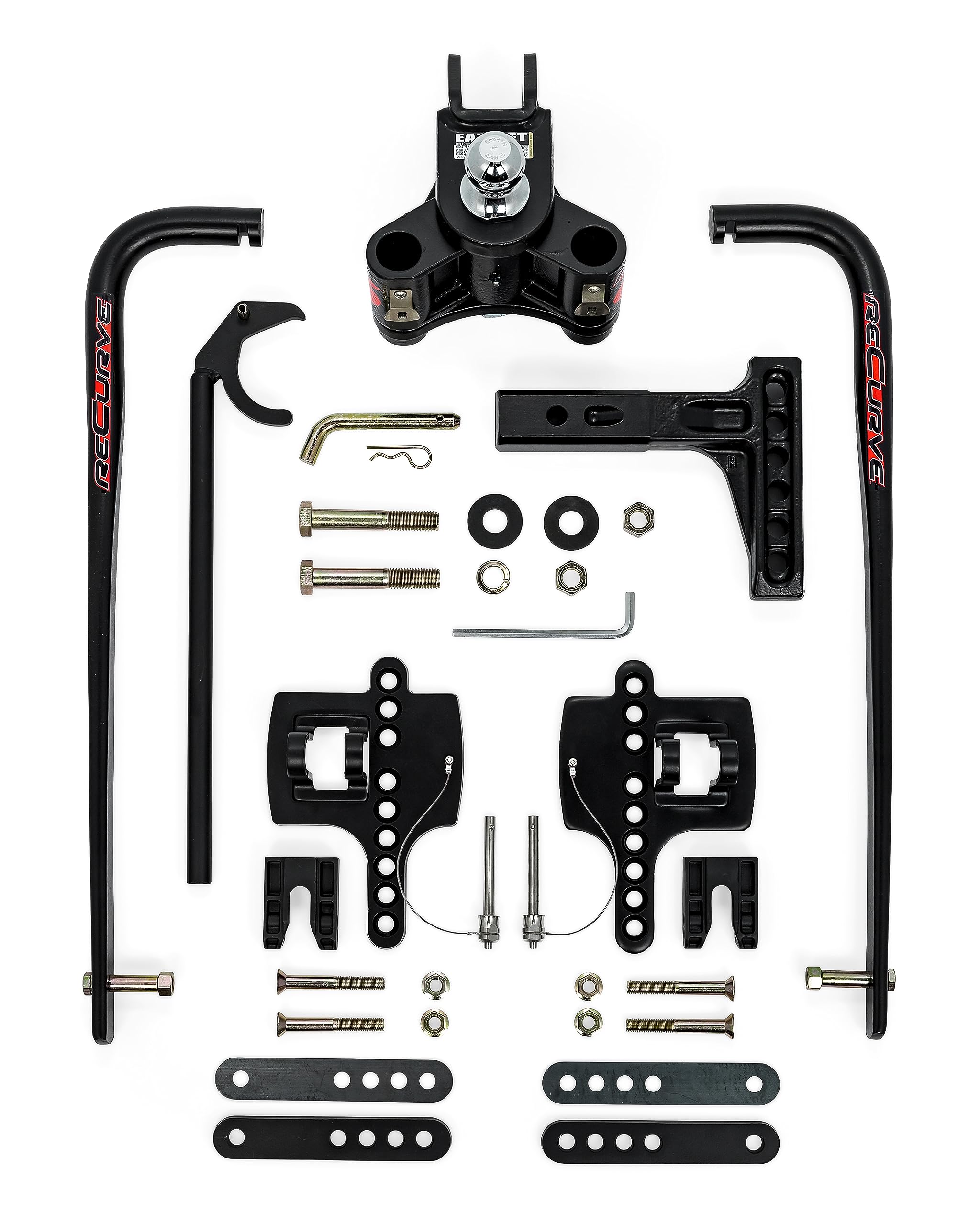 Eaz-Lift Camco ReCurve R6 600lb Camper/RV Weight Distribution Hitch - Features Premium Adaptive Sway Control & Includes 2" Hitch Ball w/8,000lb Max Rating - 800lb Max Tongue Weight Rating (48779)