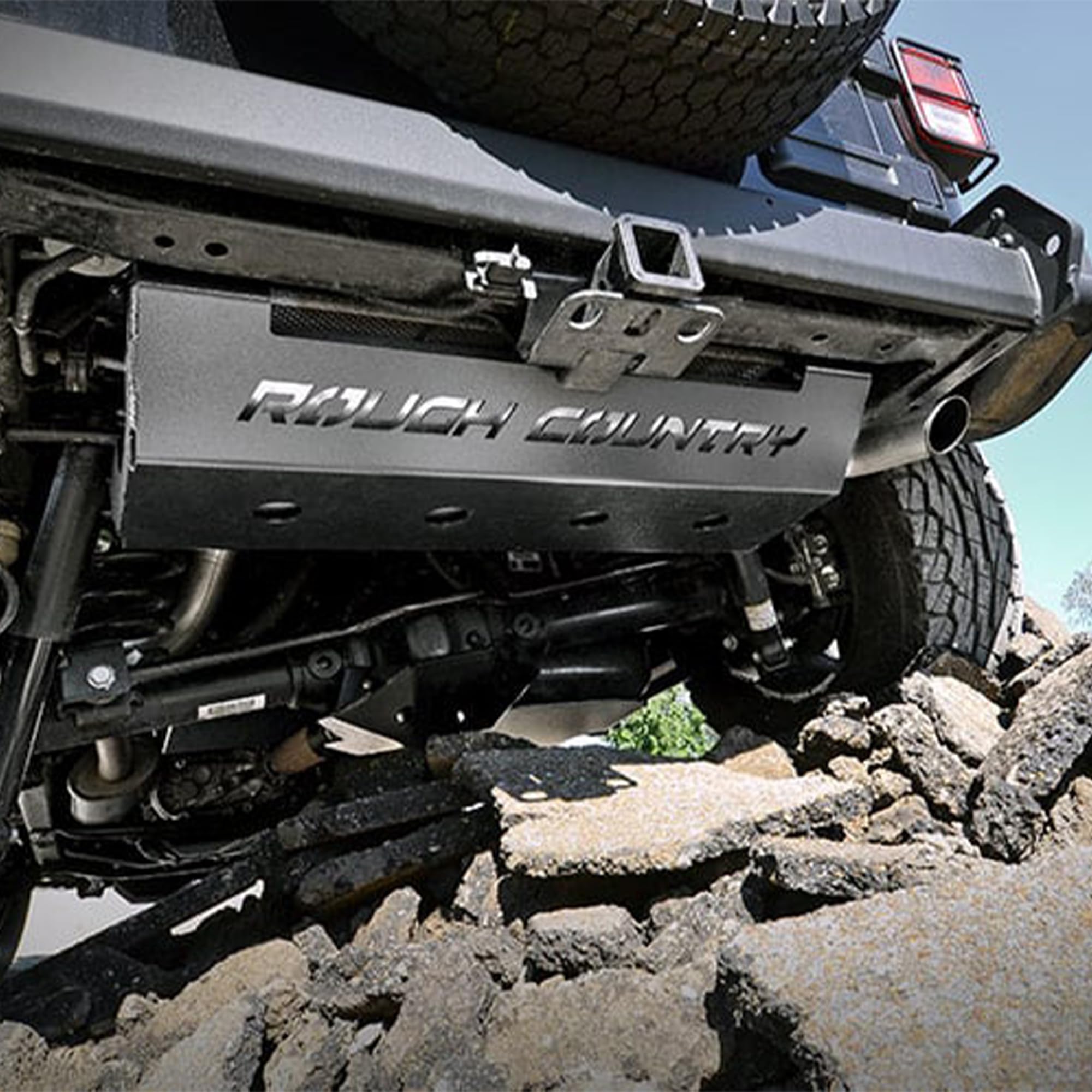 Rough Country Muffler Skid Plate for 2007-2018 Jeep Wrangler JK - 779