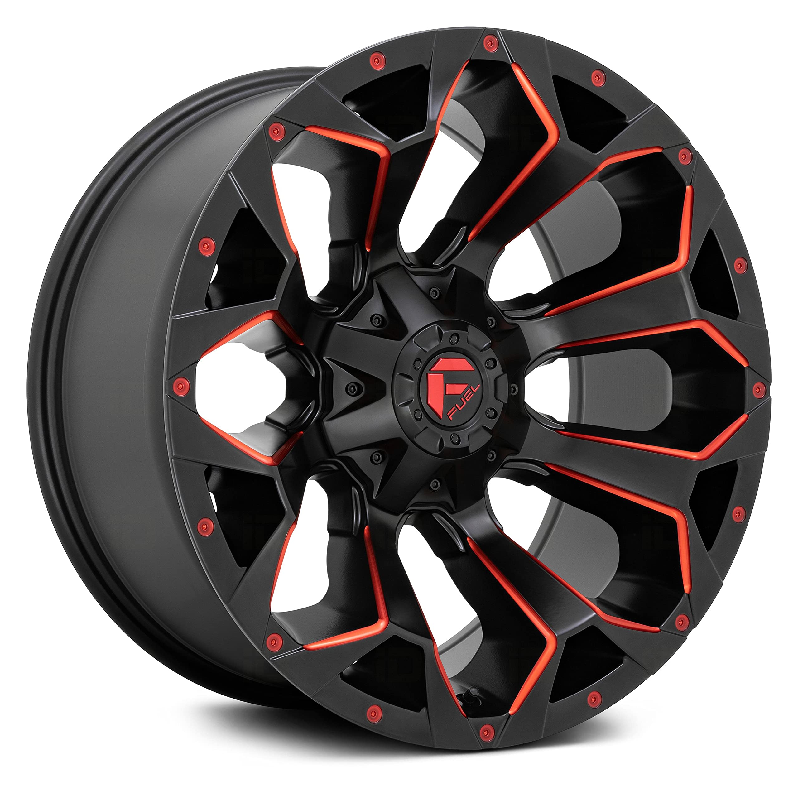D787 Fuel 1PC M-BLK RD-MILL -18MM 20X10 8X180 - D78720001847